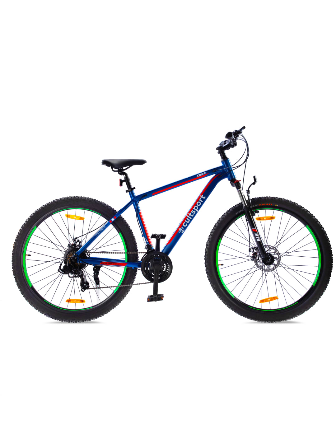 KARA29TBLUE Alloy 21 Speed Shimano Gear 29 inch Mountain Cycle with Dual Disc Brake and Front Suspension