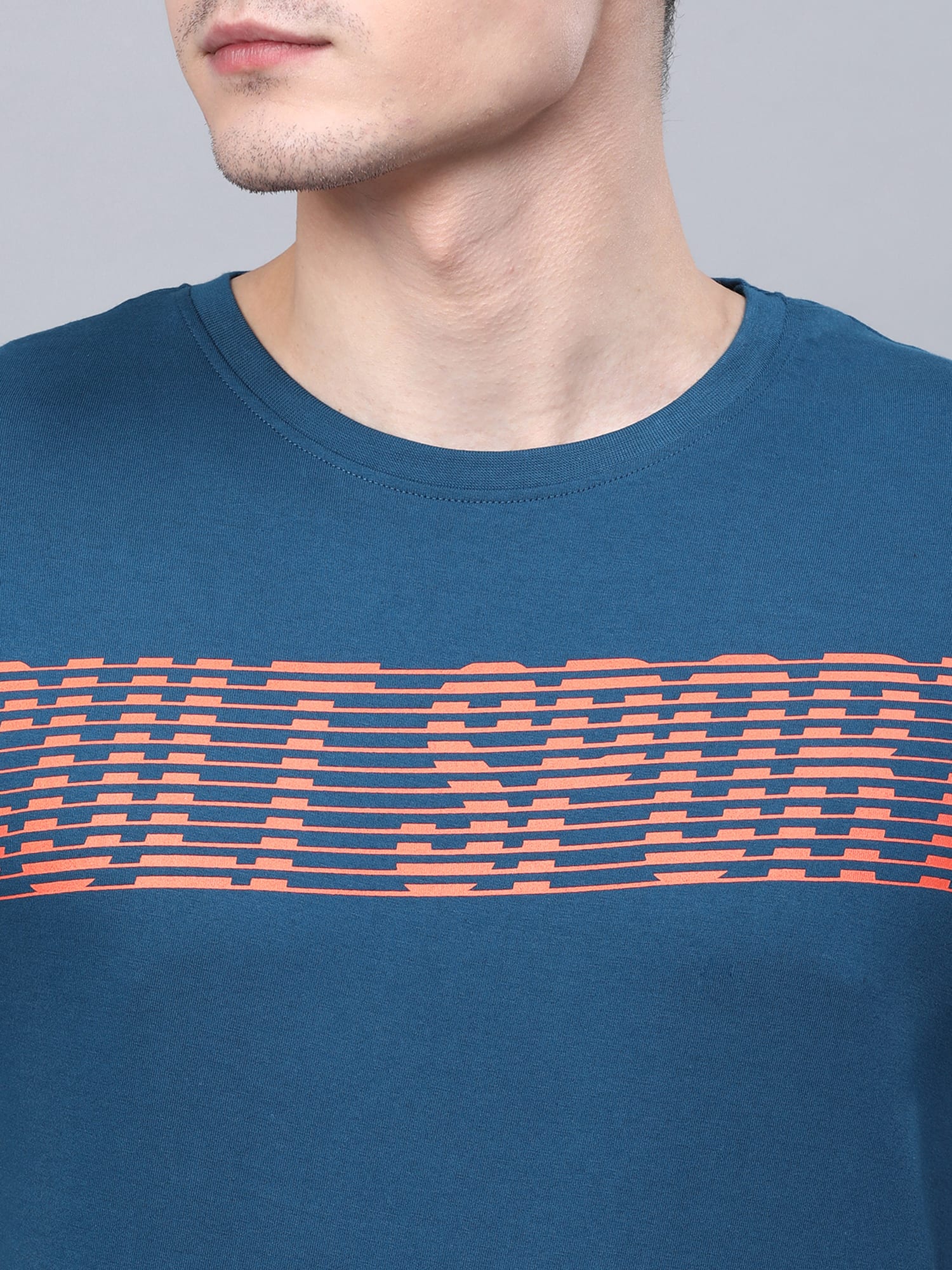 Everydays Bolt  Blue Cotton Tee
