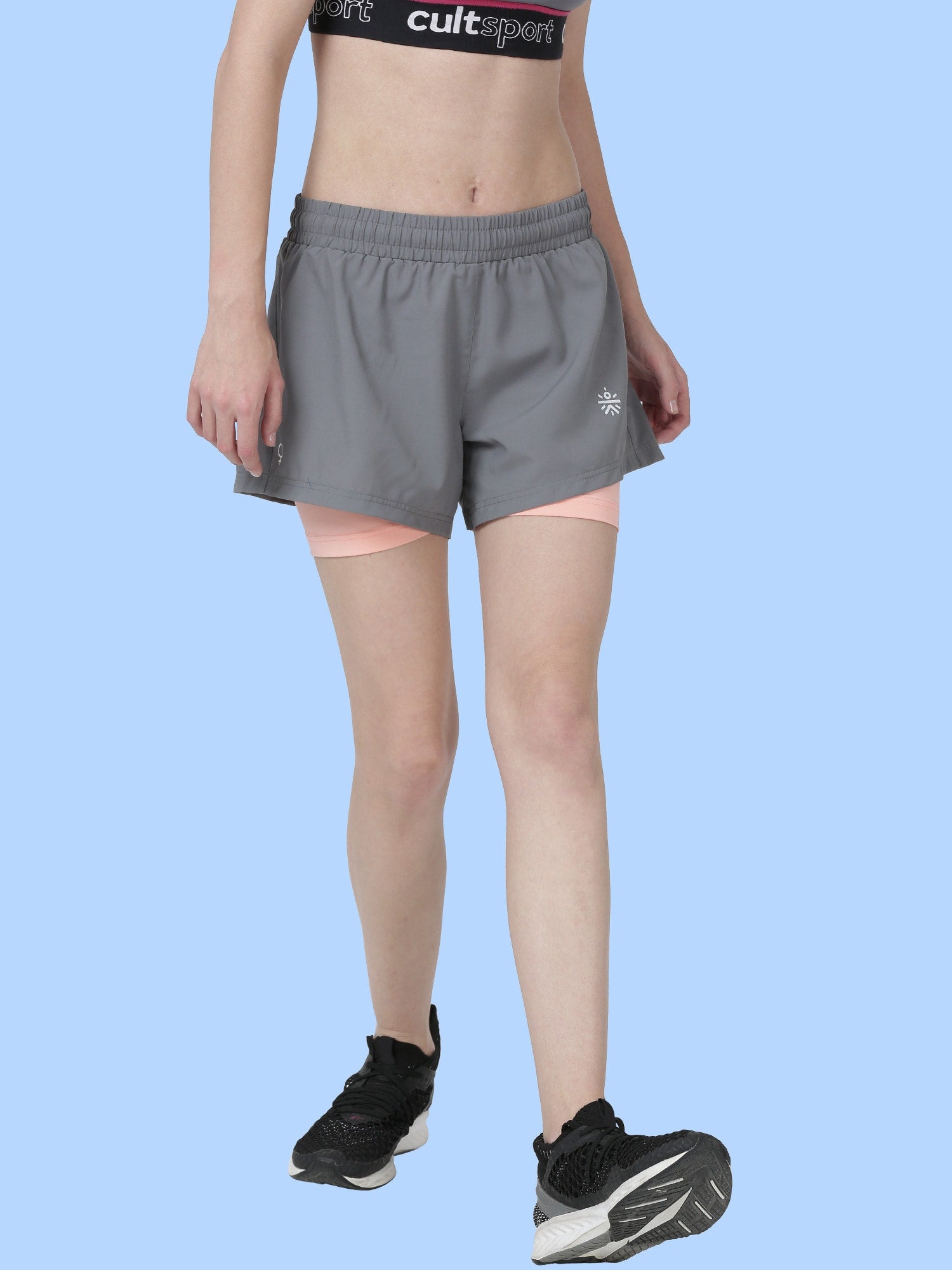 Vital Finish Grey Gym Shorts