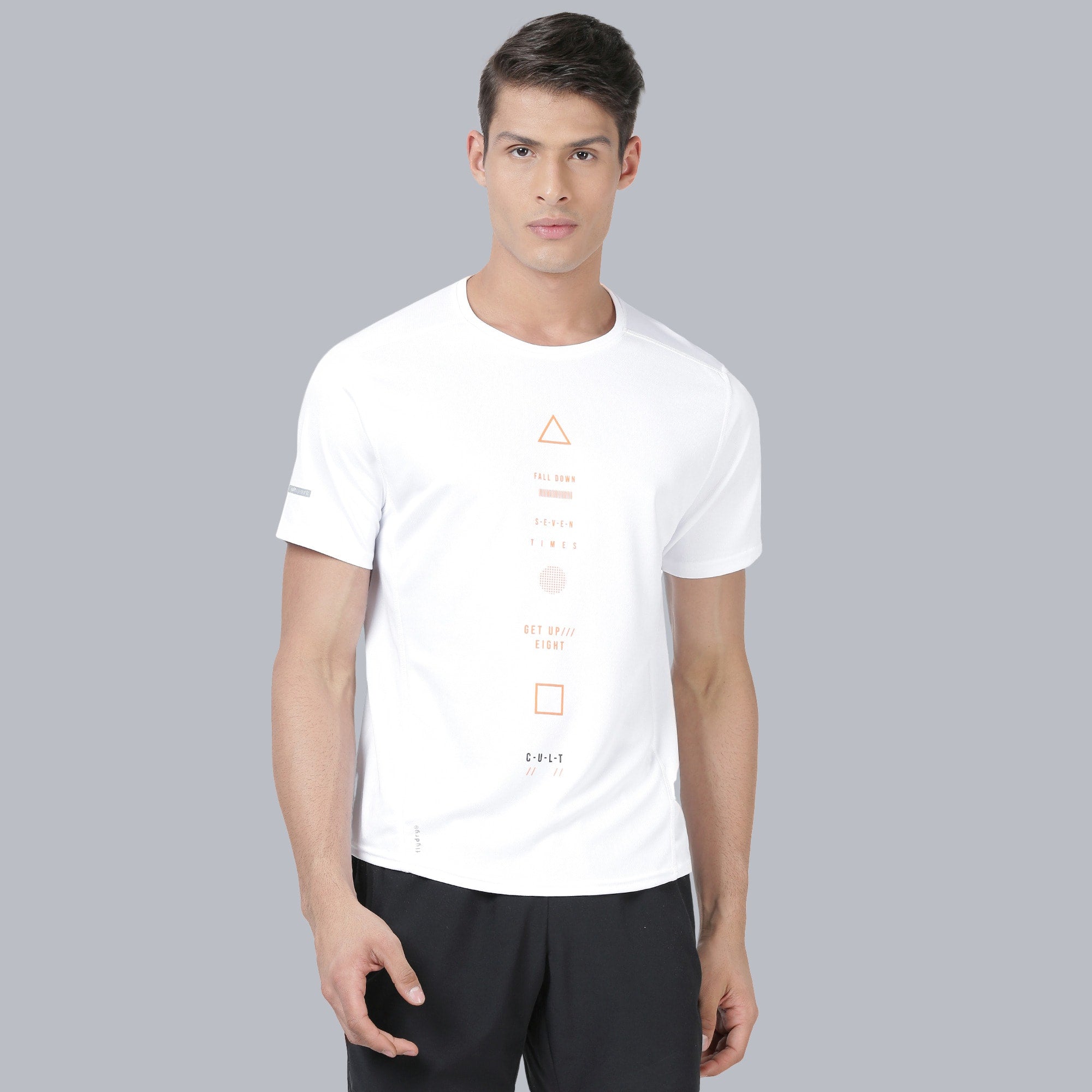 Code Push White Running Tee