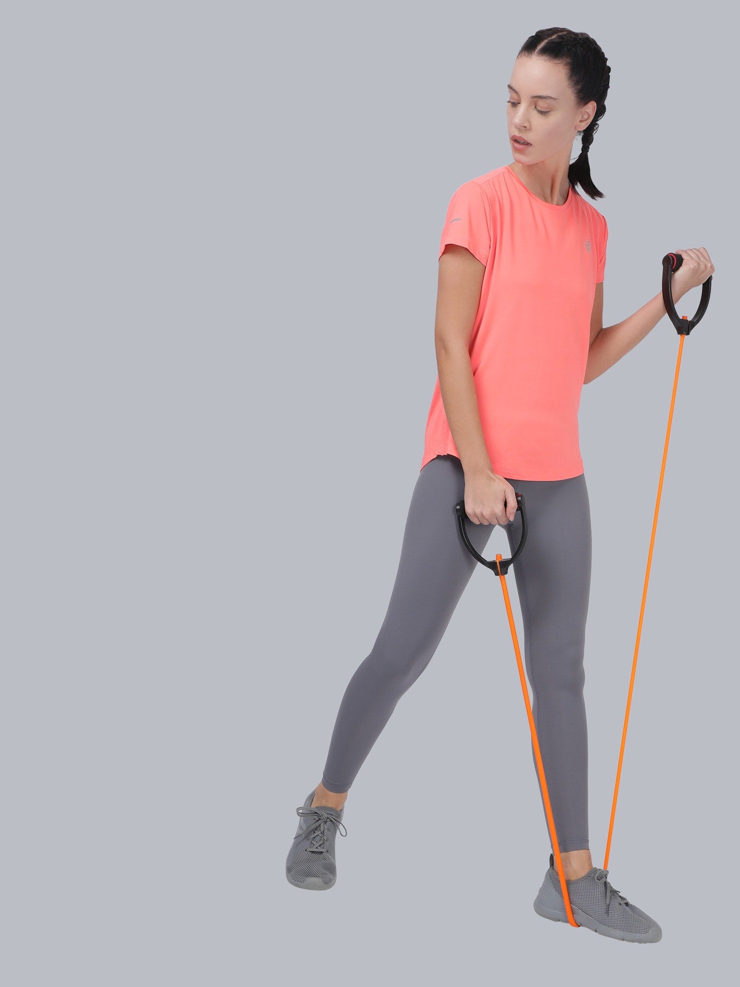 Vital Push Peach Training Slim Tee