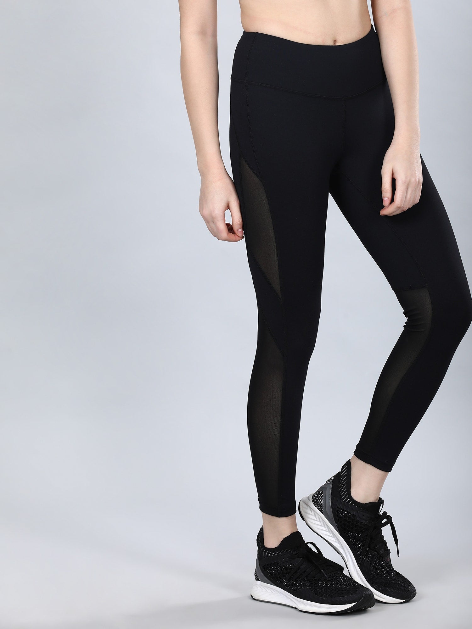 Absolute Fit Perfect Mesh Black Workout Leggings