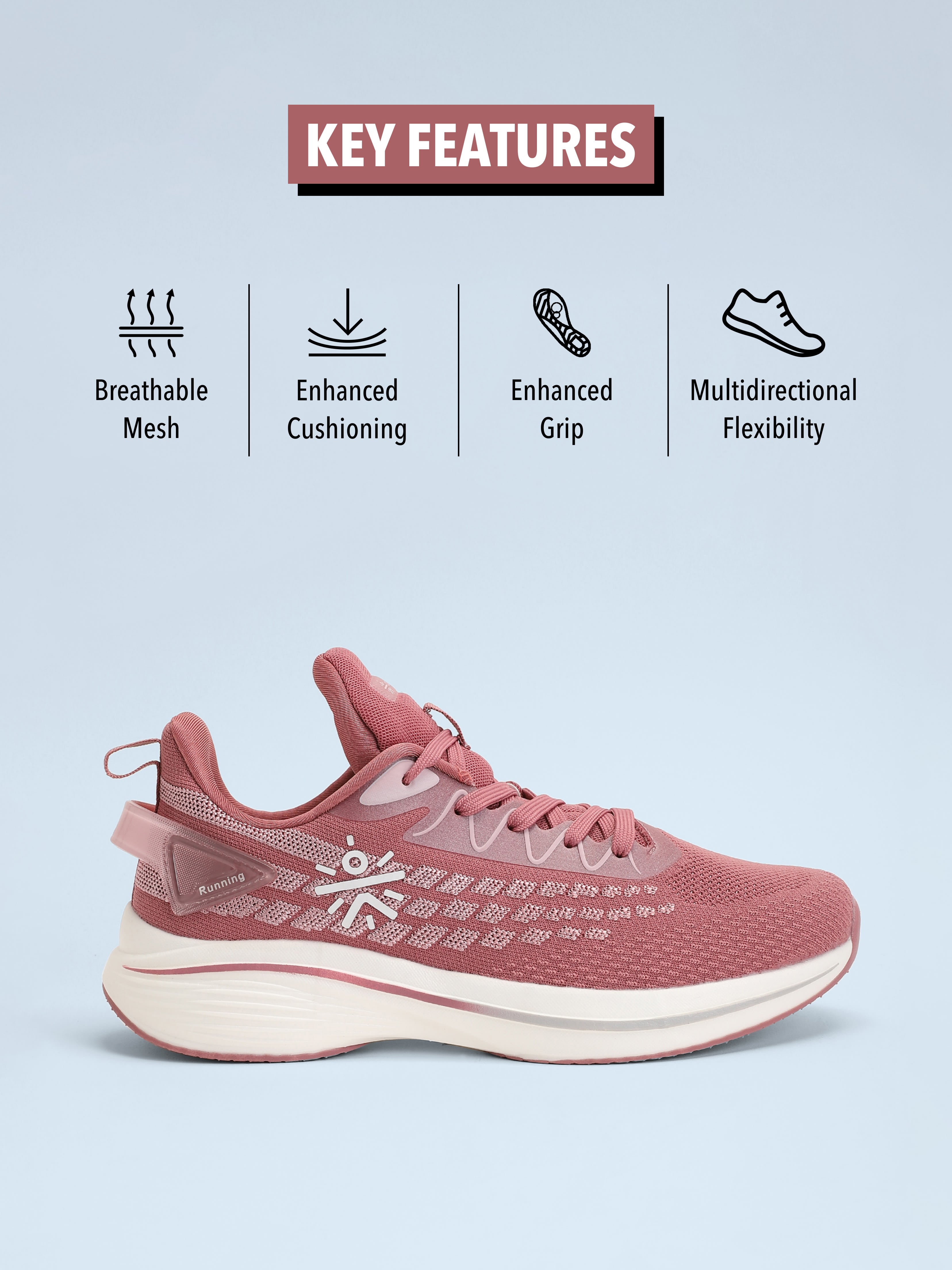 cult Active Women Running Shoes - Pink