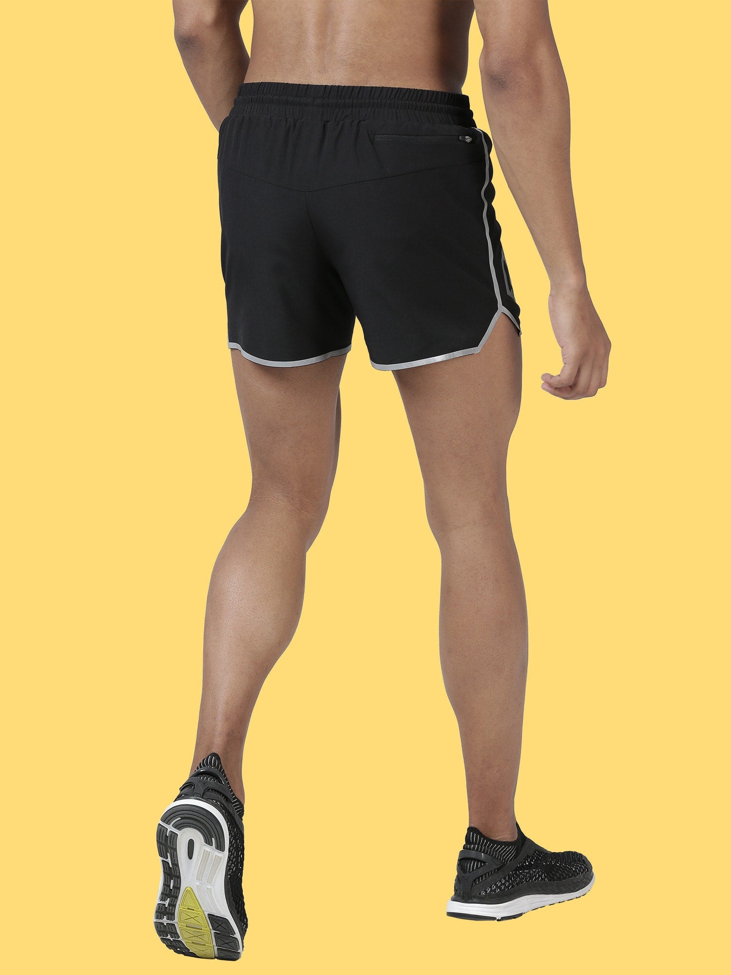 Blakout Leap Black Running Shorts
