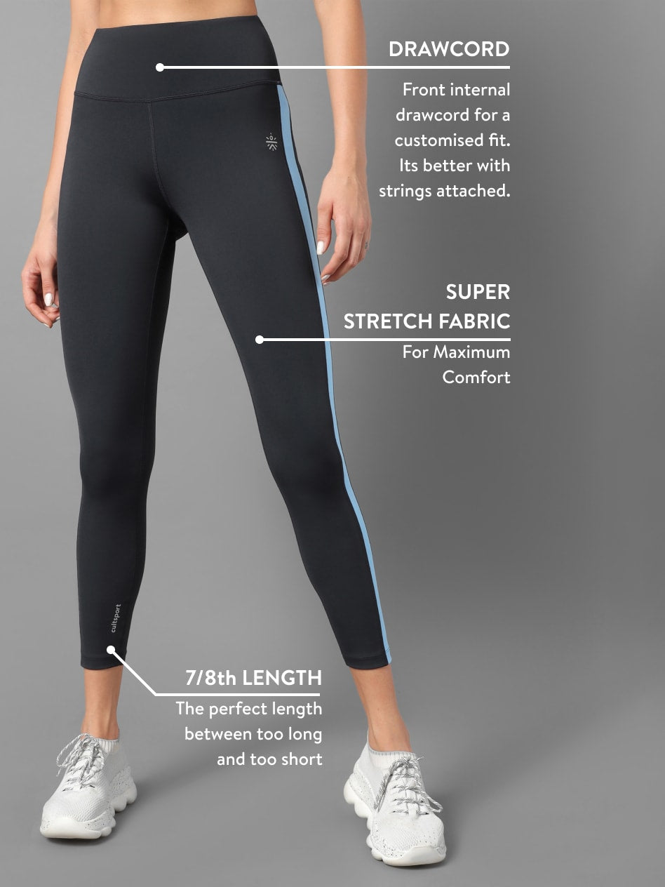 AbsoluteFit Contrast Panel Tights