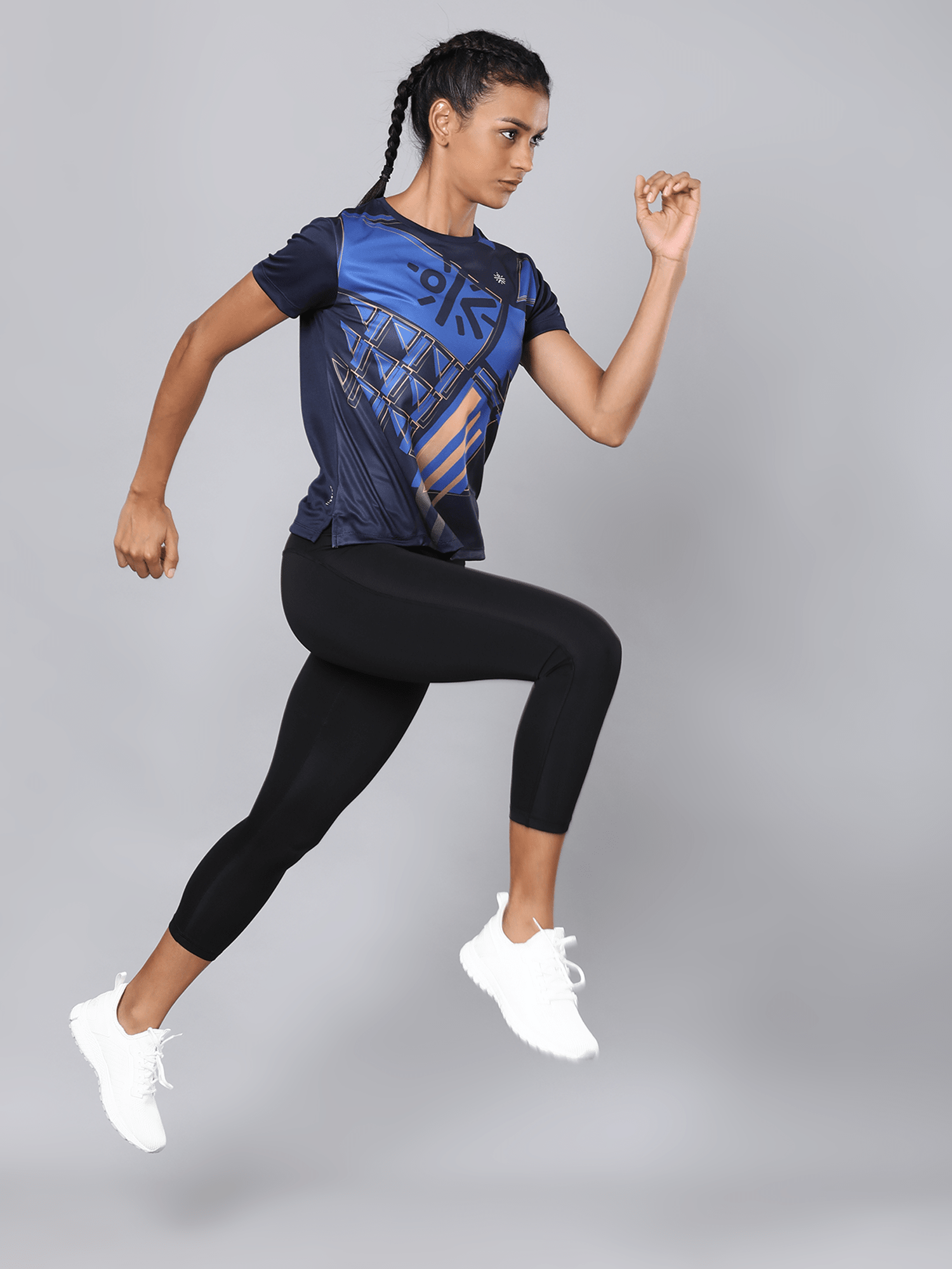 Code Graph Navy Workout Tee