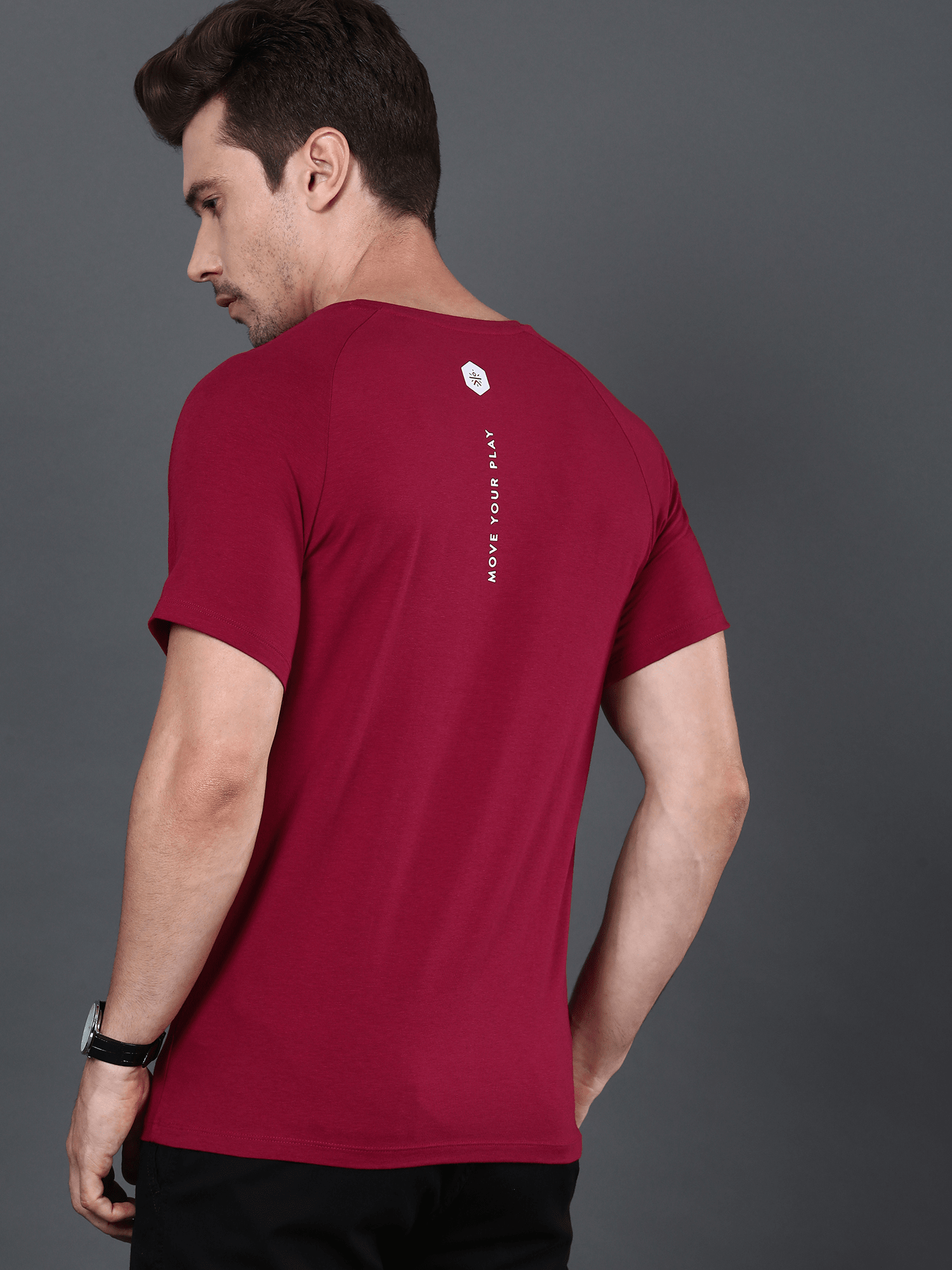 Bamboo Class Burgundy Casual Tee