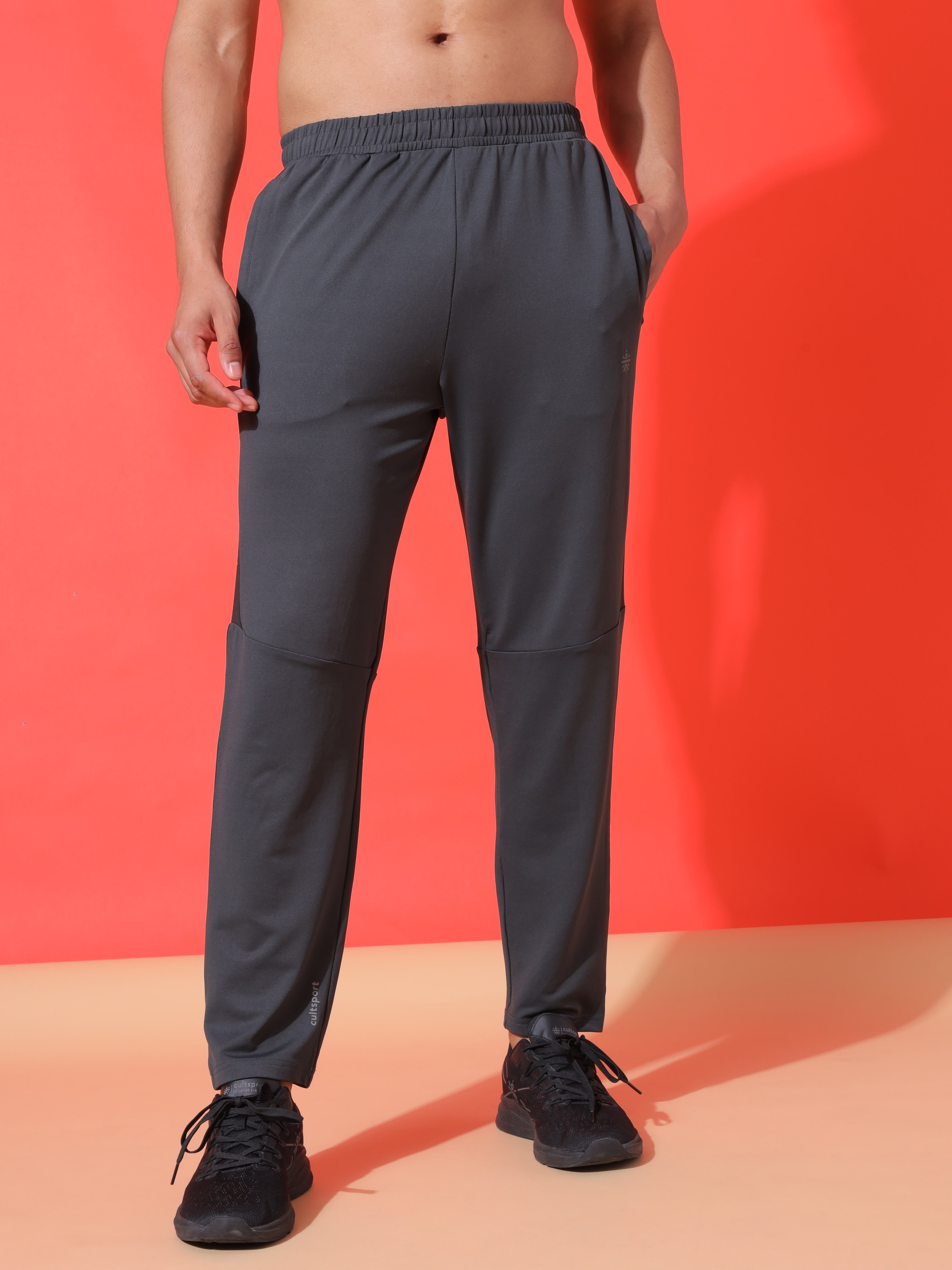 Printed Panel Stretch Trackpants