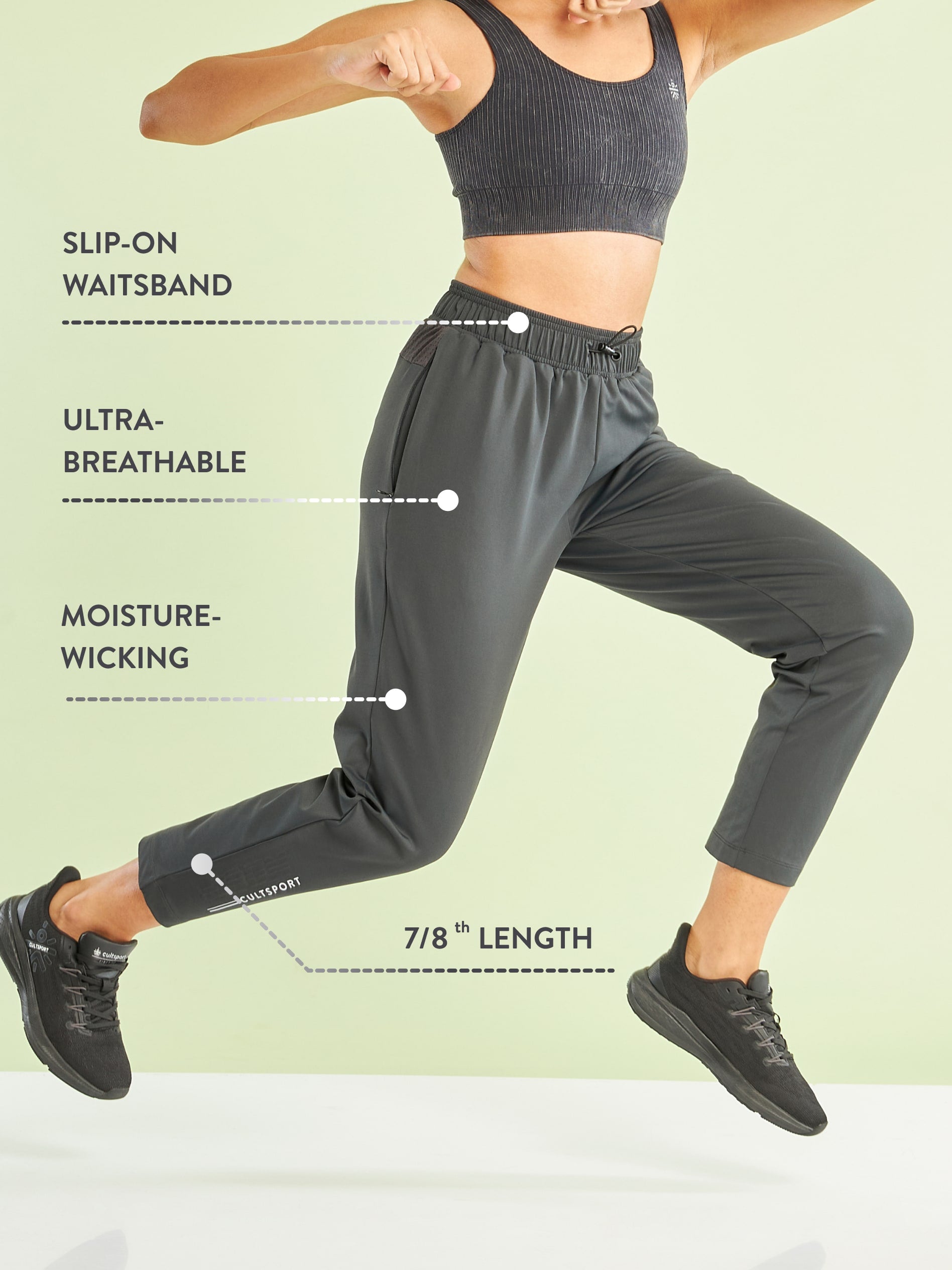 Slim Fit Running Track Pants