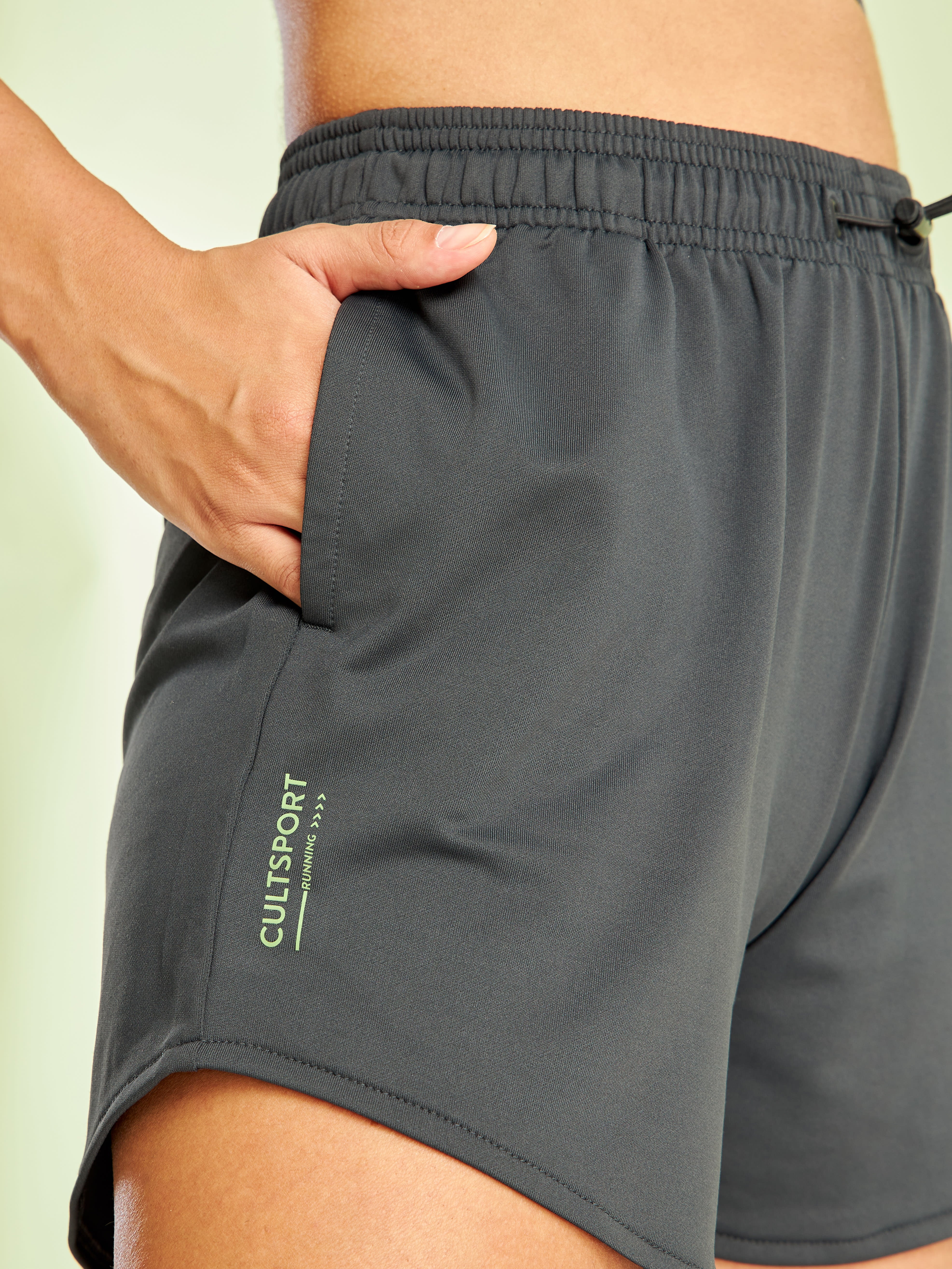 Running Shorts with Adjustable Drawcord