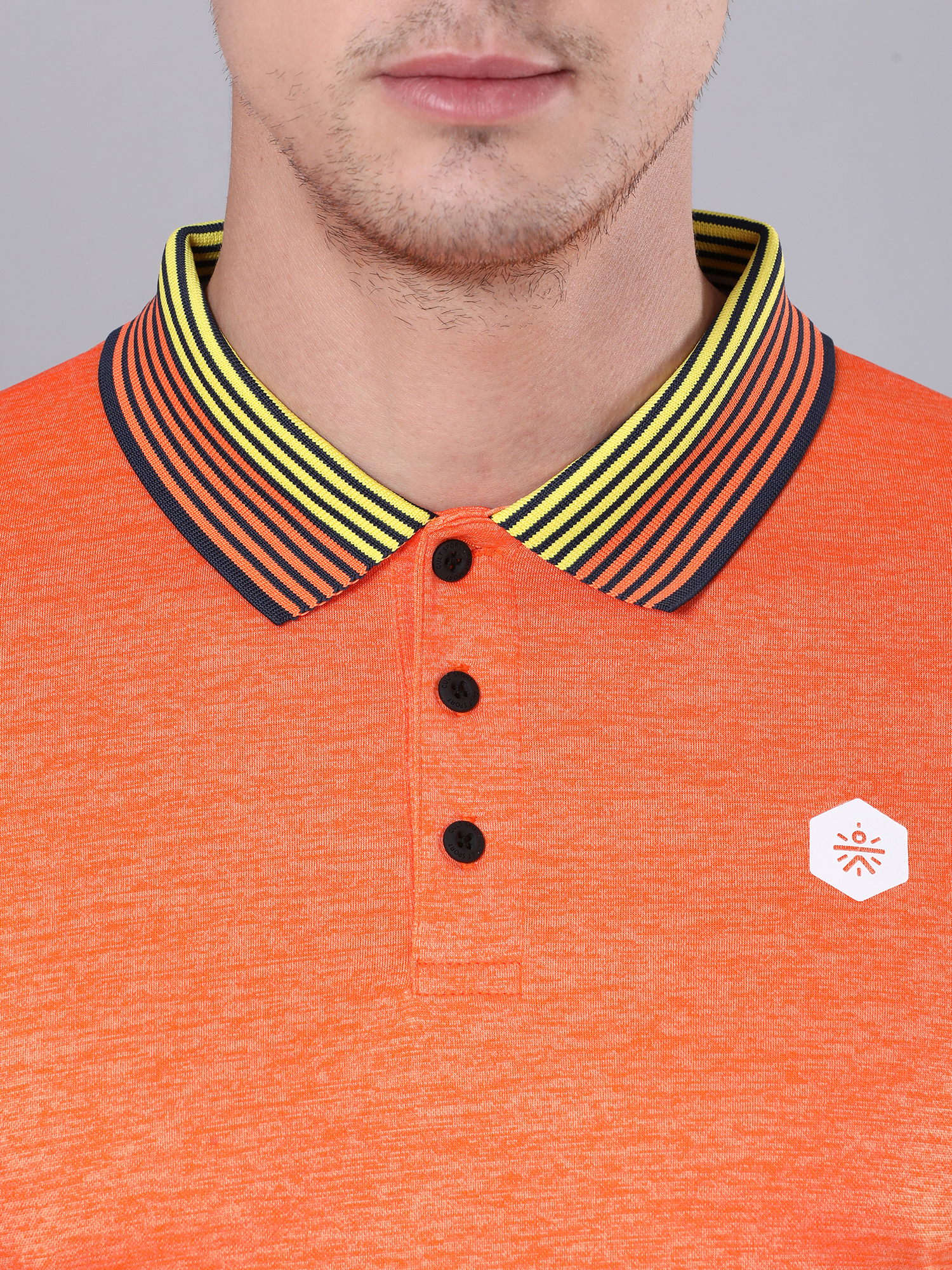 Signature Tri color Orange Polo