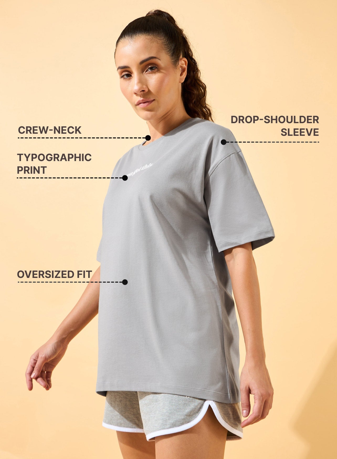 You Got This Puff Print Oversized T-shirt