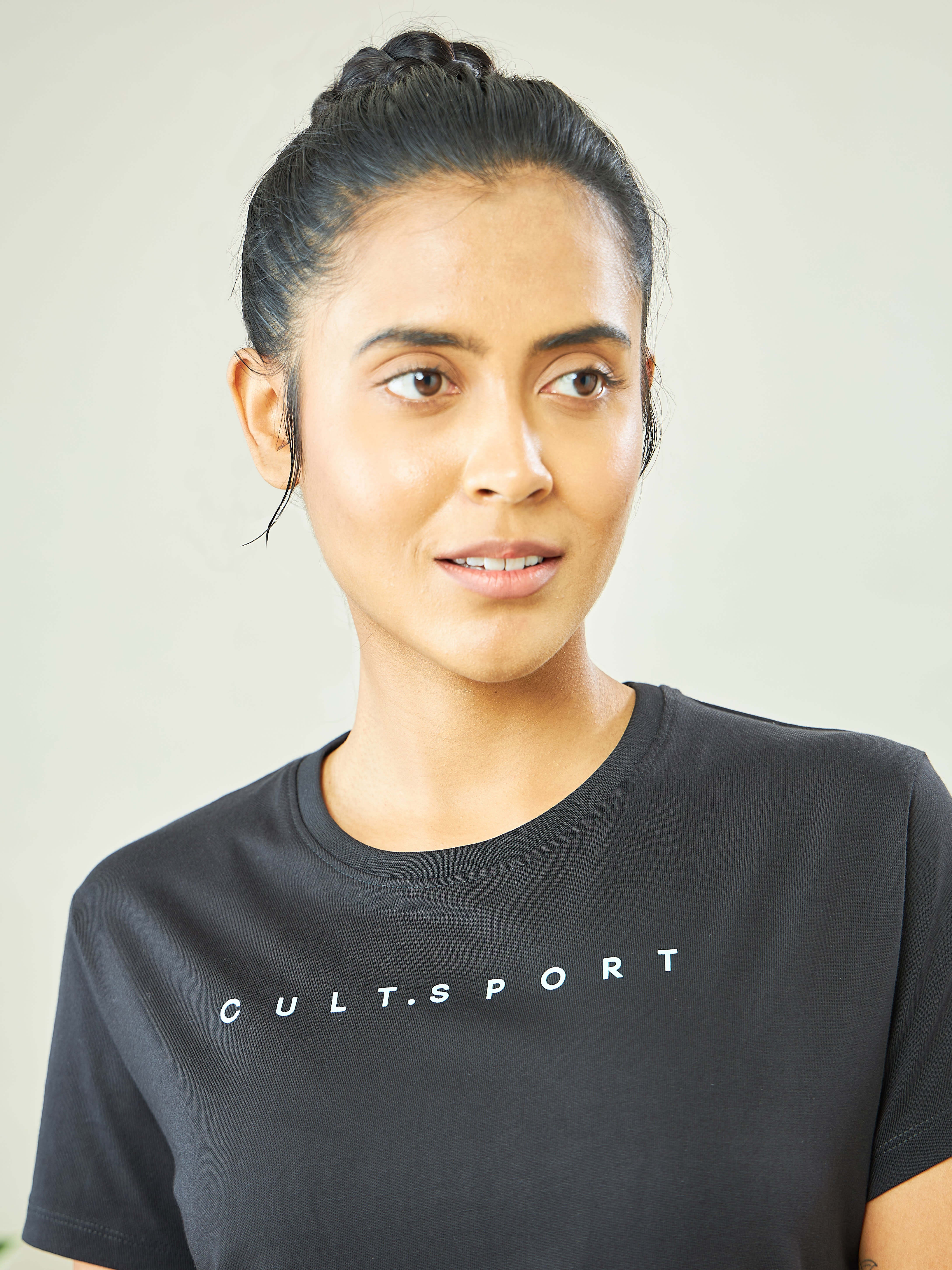 Yoga T-shirt with Placement Print