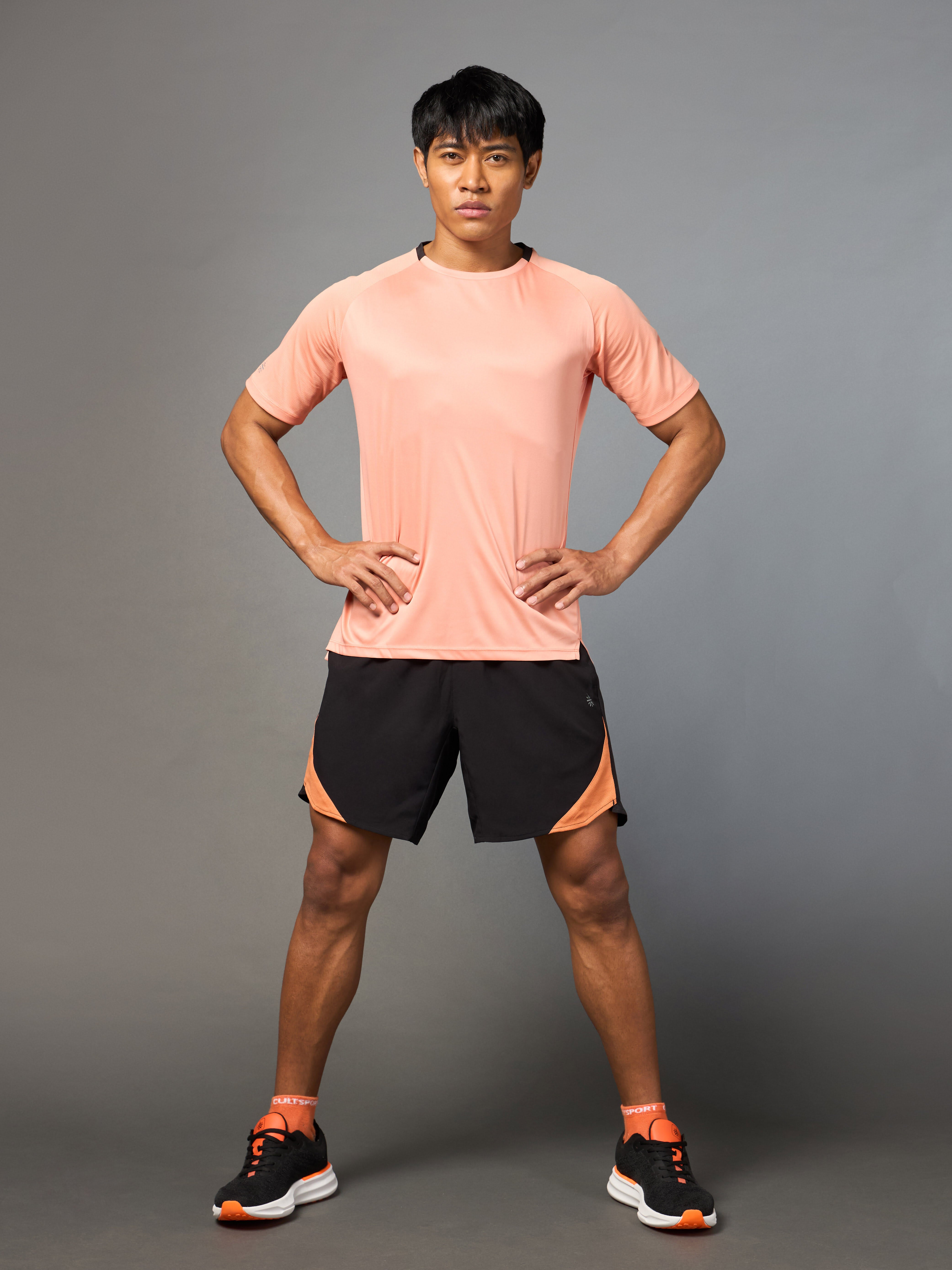 Long Distance Orange Running T-shirt