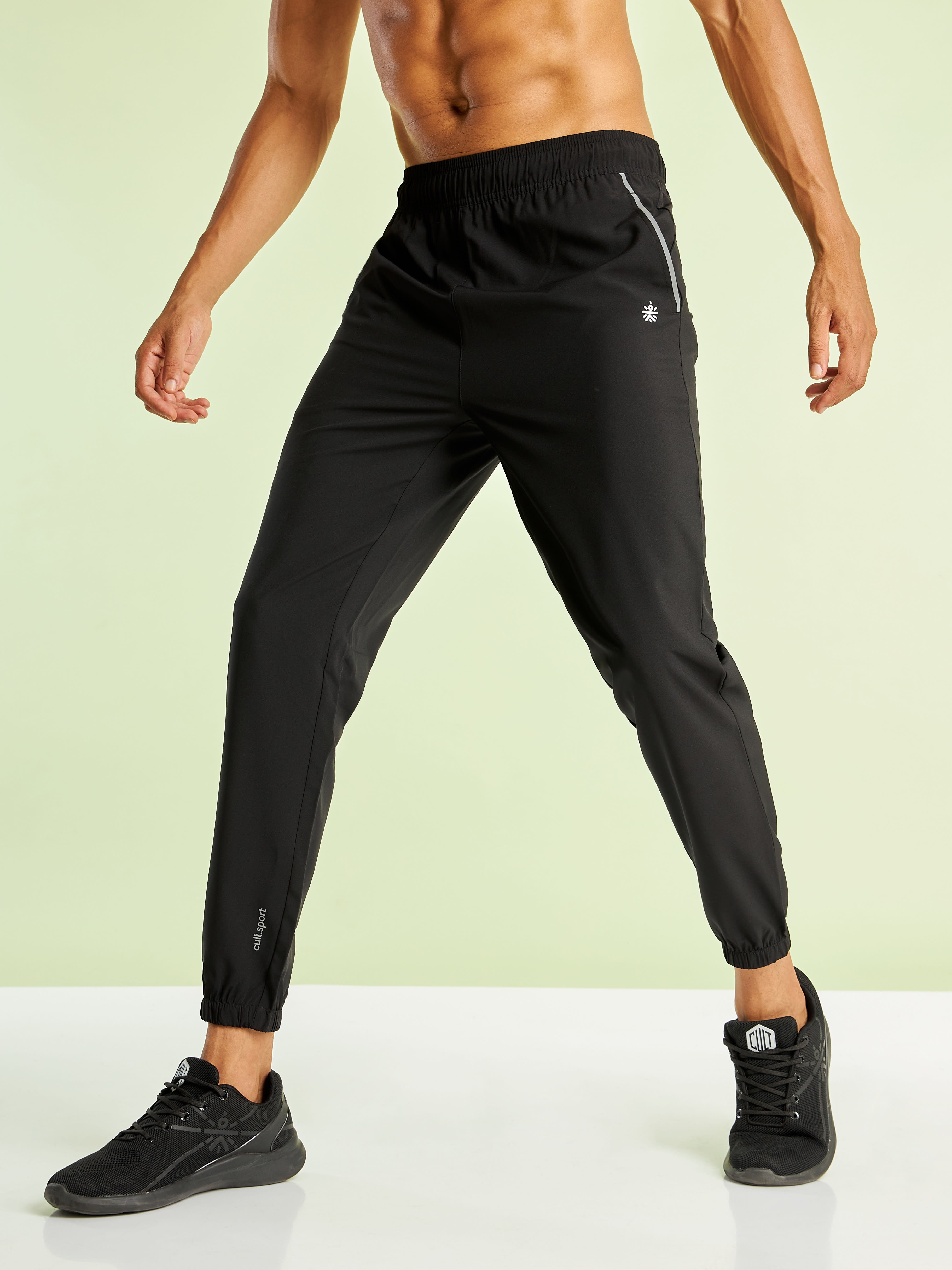 Slim Fit Running Joggers with Side Pockets