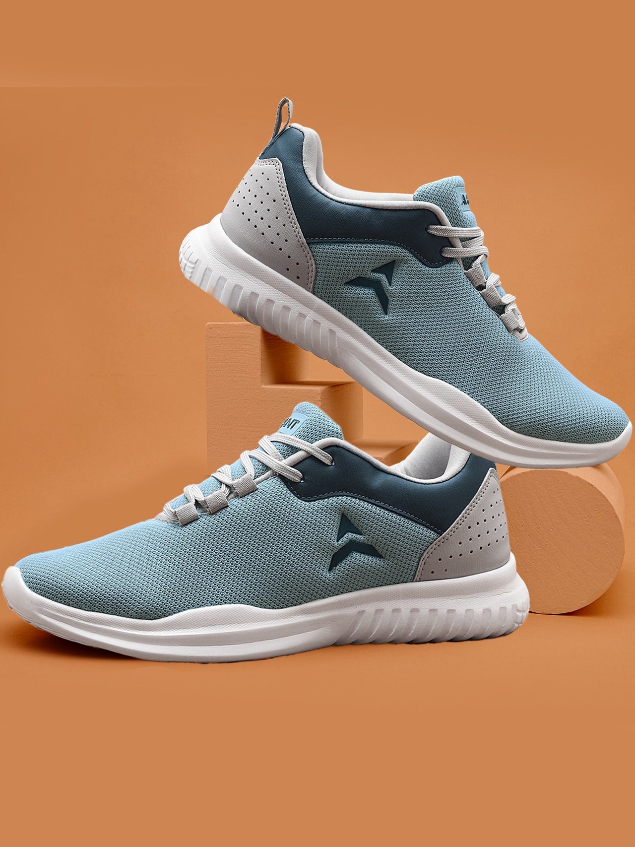 Avant Men's Pulse Walking Shoes-Ice Blue/Grey