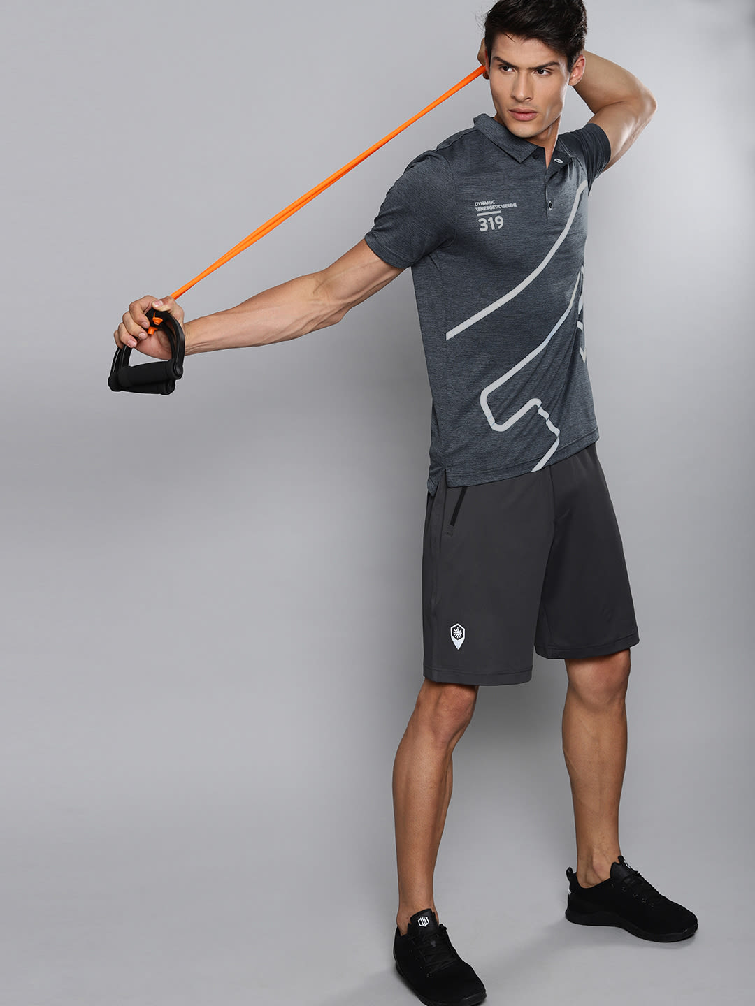 Blakout Sheen Grey Relaxed Polo