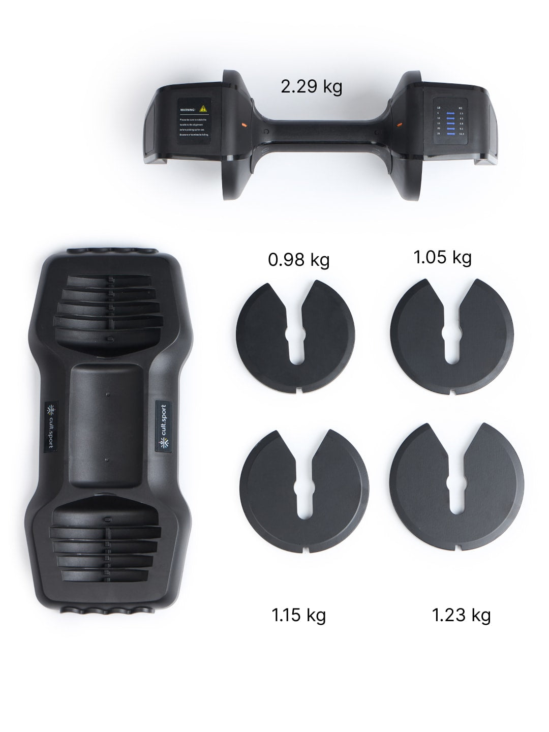 Divo 11.3kg (Pack of 2) Adjustable Dumbbell for Men & Women for Fitness and Home Workout, Adjustable Dumbbell (6 months extended warranty only on Cultstore.com)