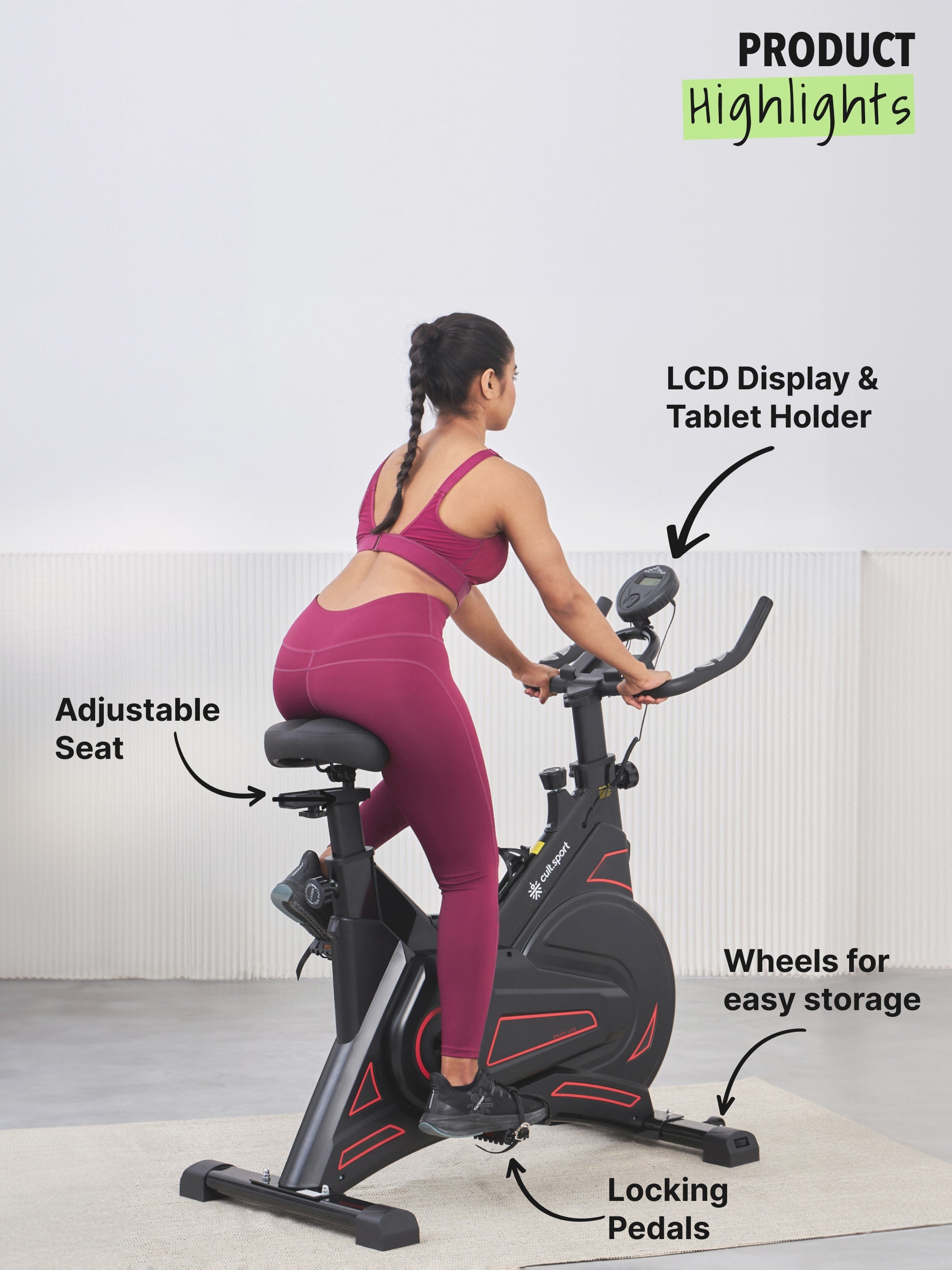 CS Corby | 8kg Flywheel | Max Weight-120kg | Friction Resistance (with 6 months extended warranty)