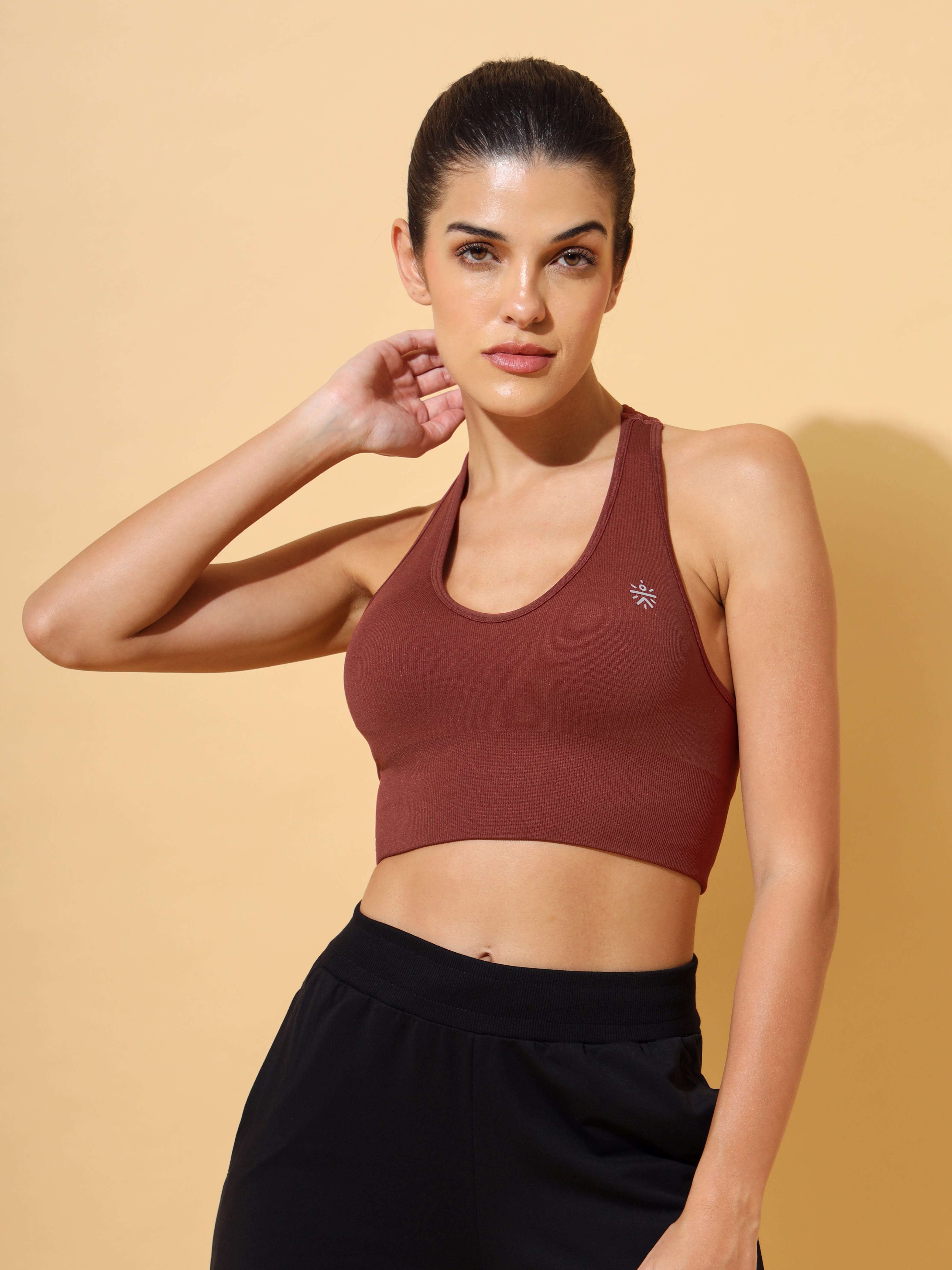 Melange Seamless Medium Impact Sports Bra
