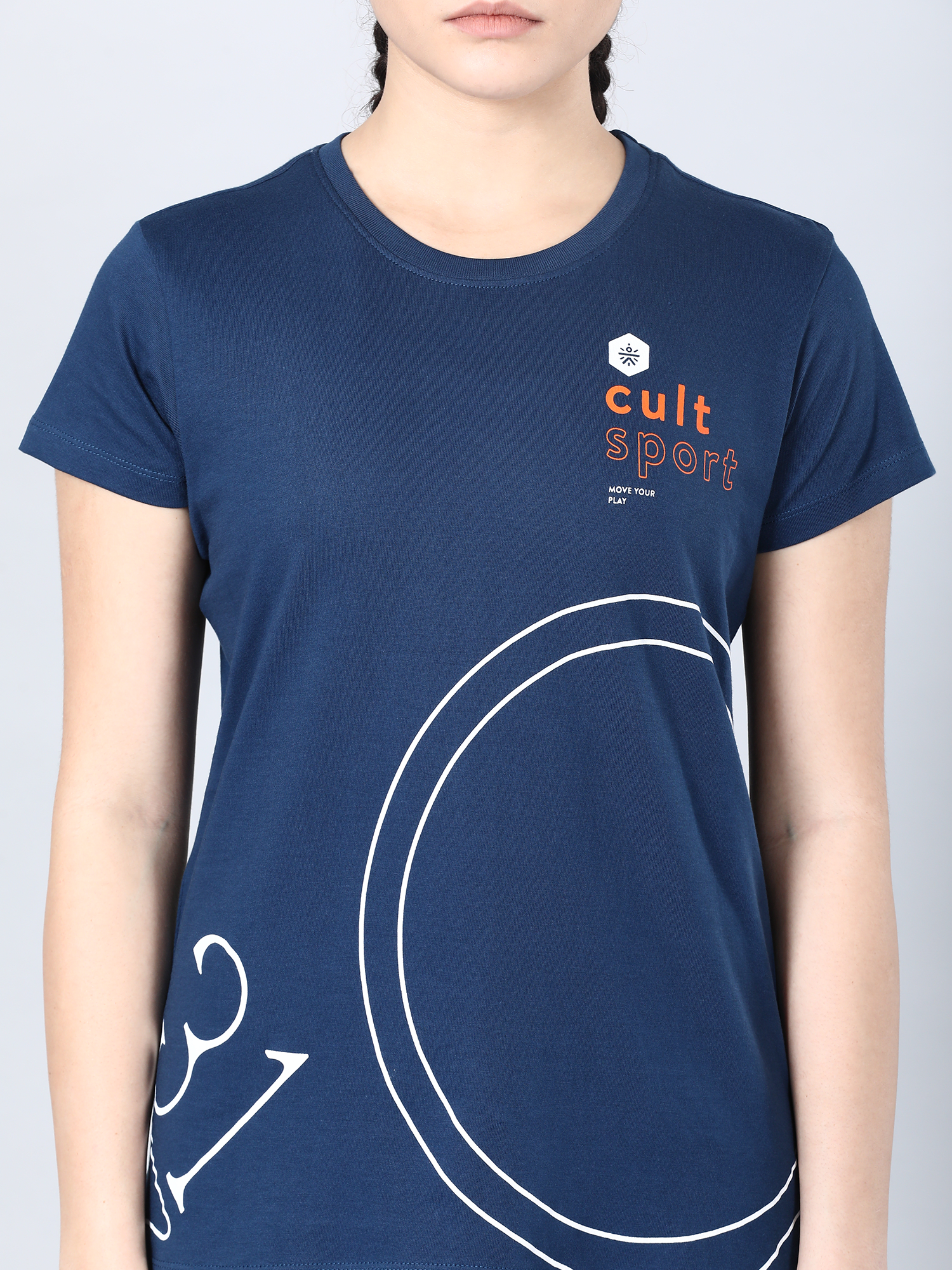 Everydays Tick Blue Cotton Tee