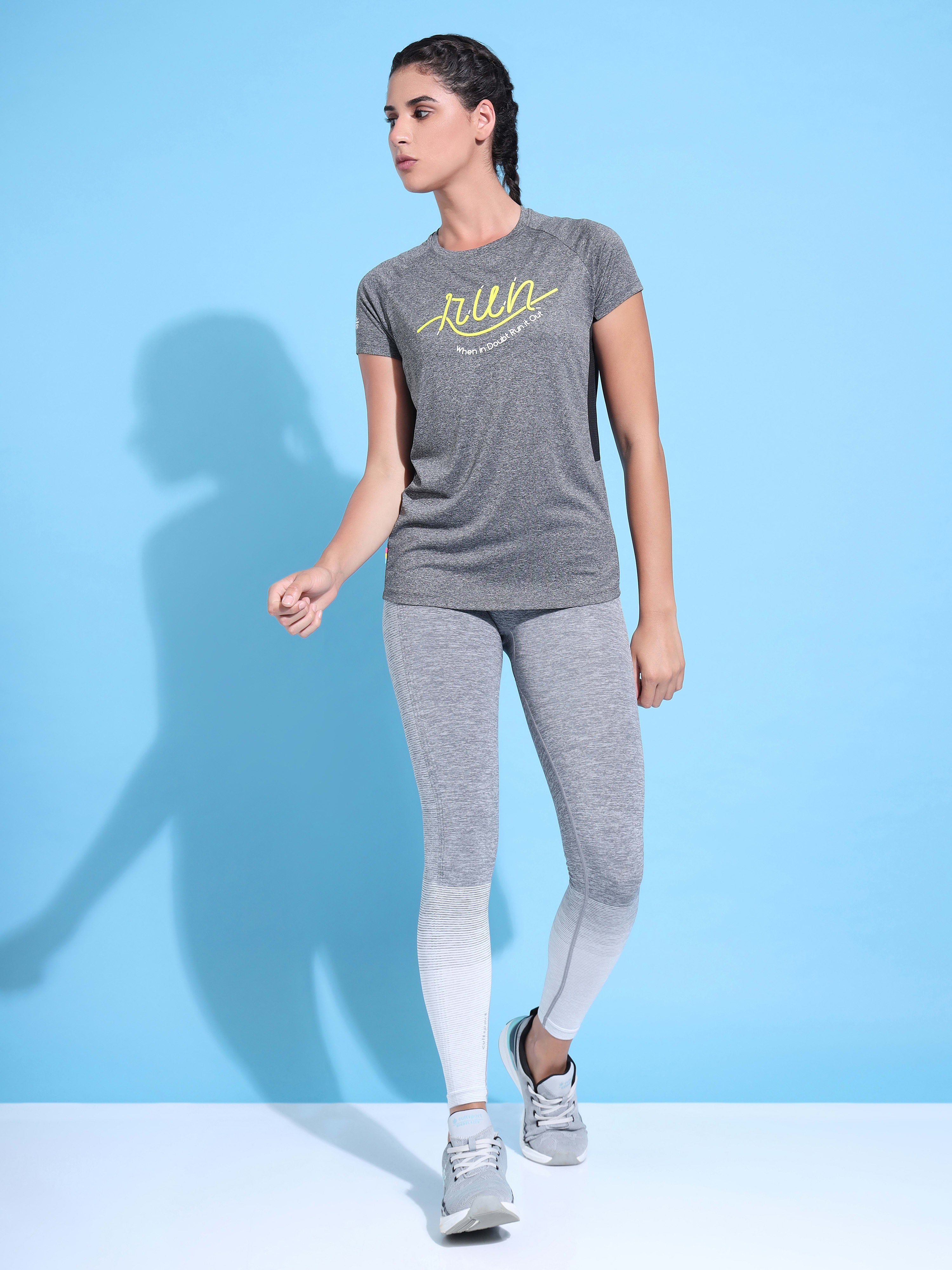 Typographic Print Running T-shirt