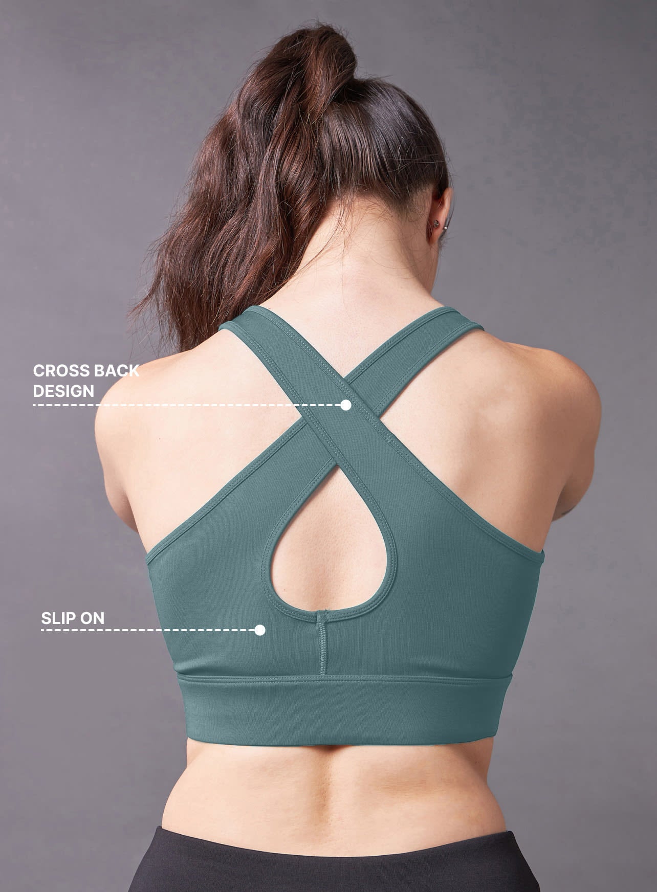 Cross Back Medium Support Bra