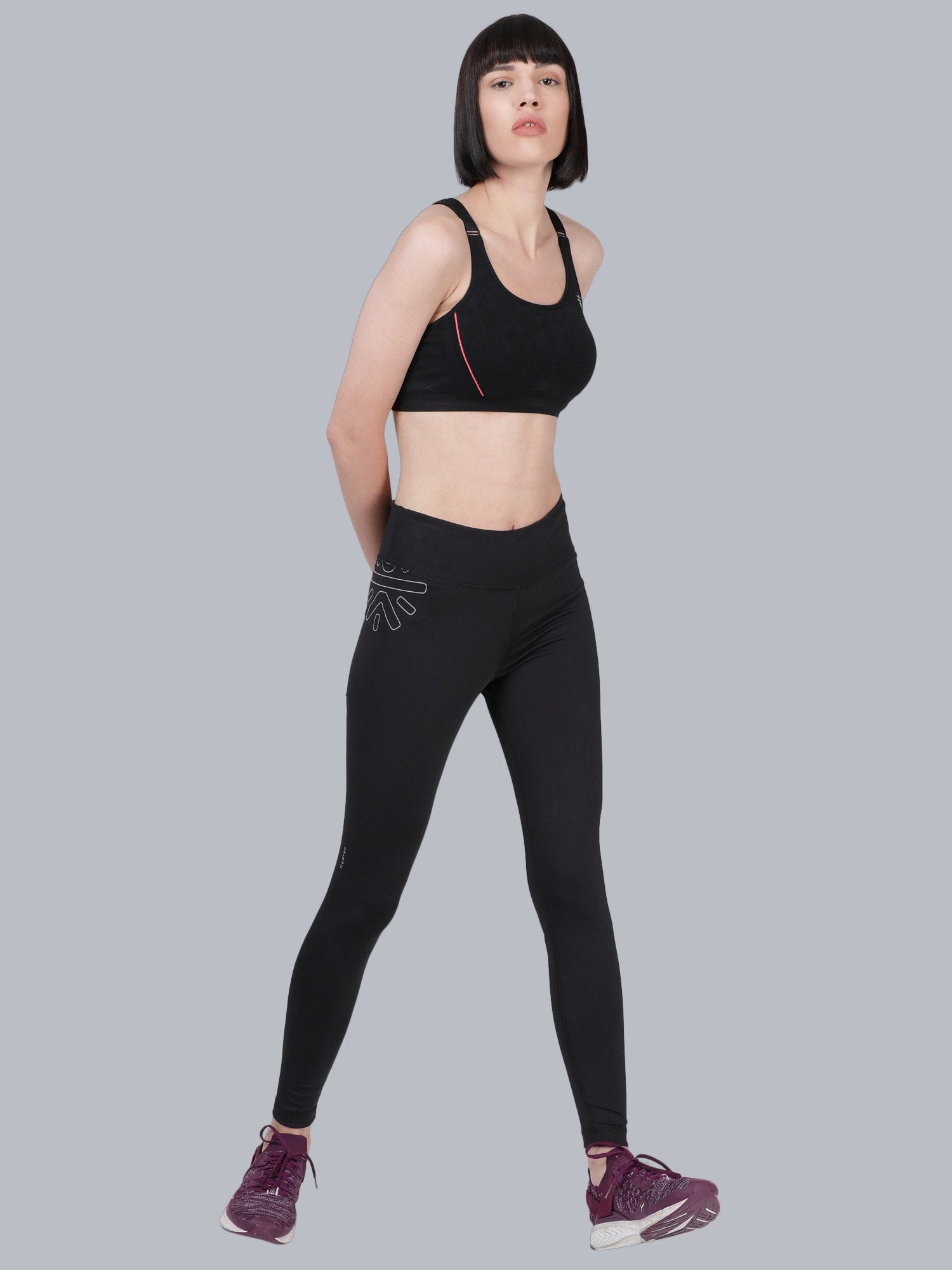 Vital V-man Black Gym Leggings