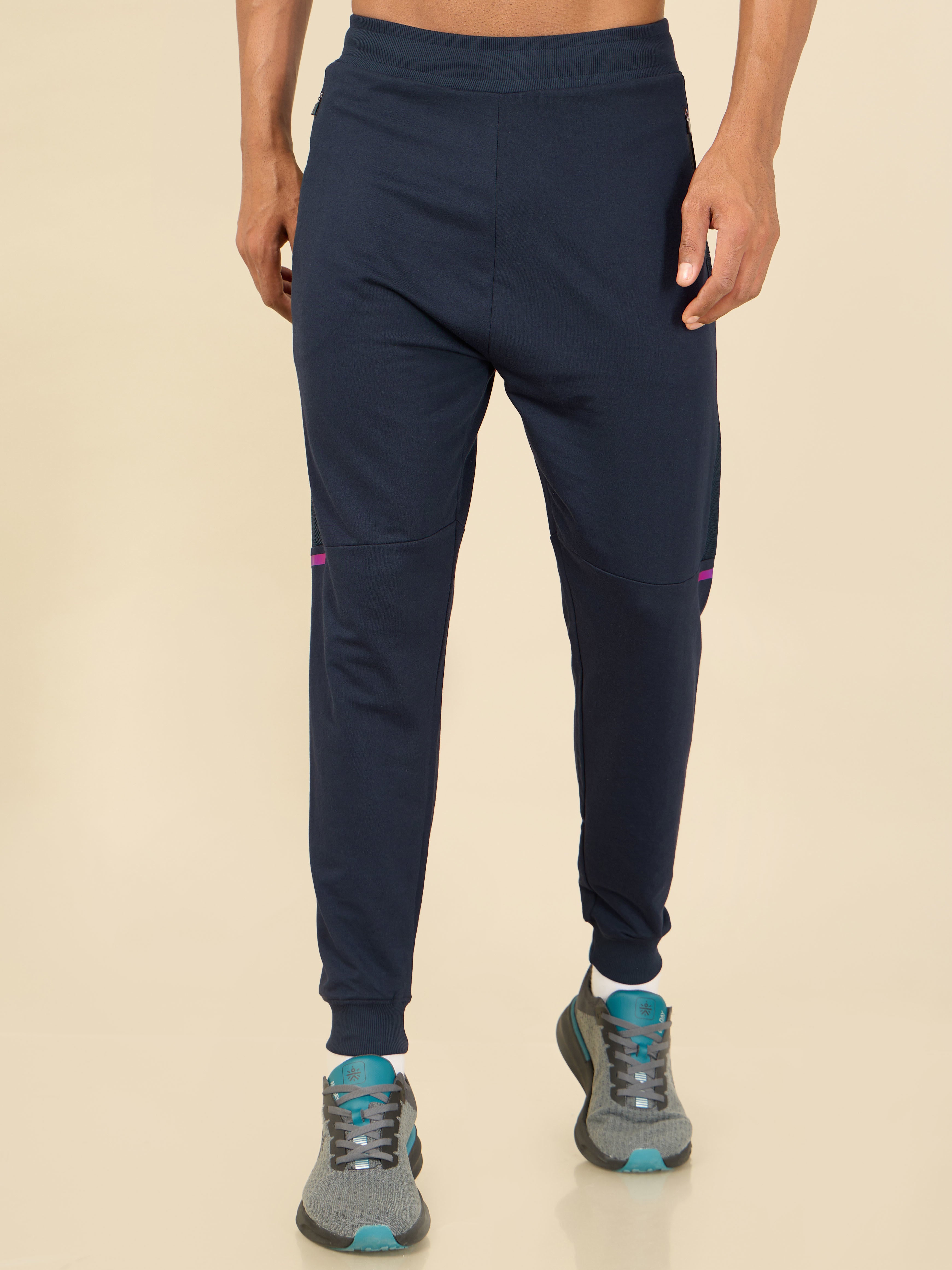 Men Navy Power Joggers