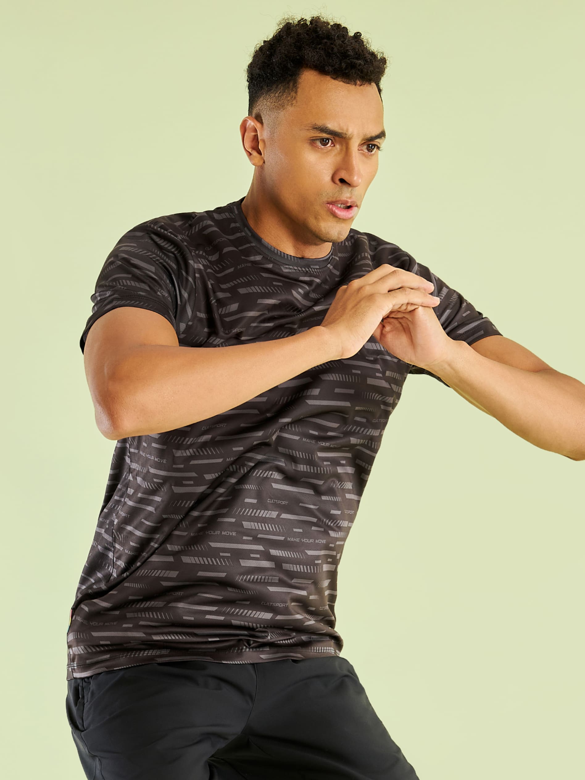 Typographic Print Running T-shirt