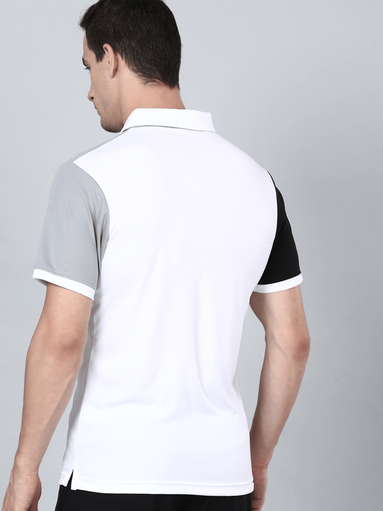Signature Tri-tone White Gym Polo