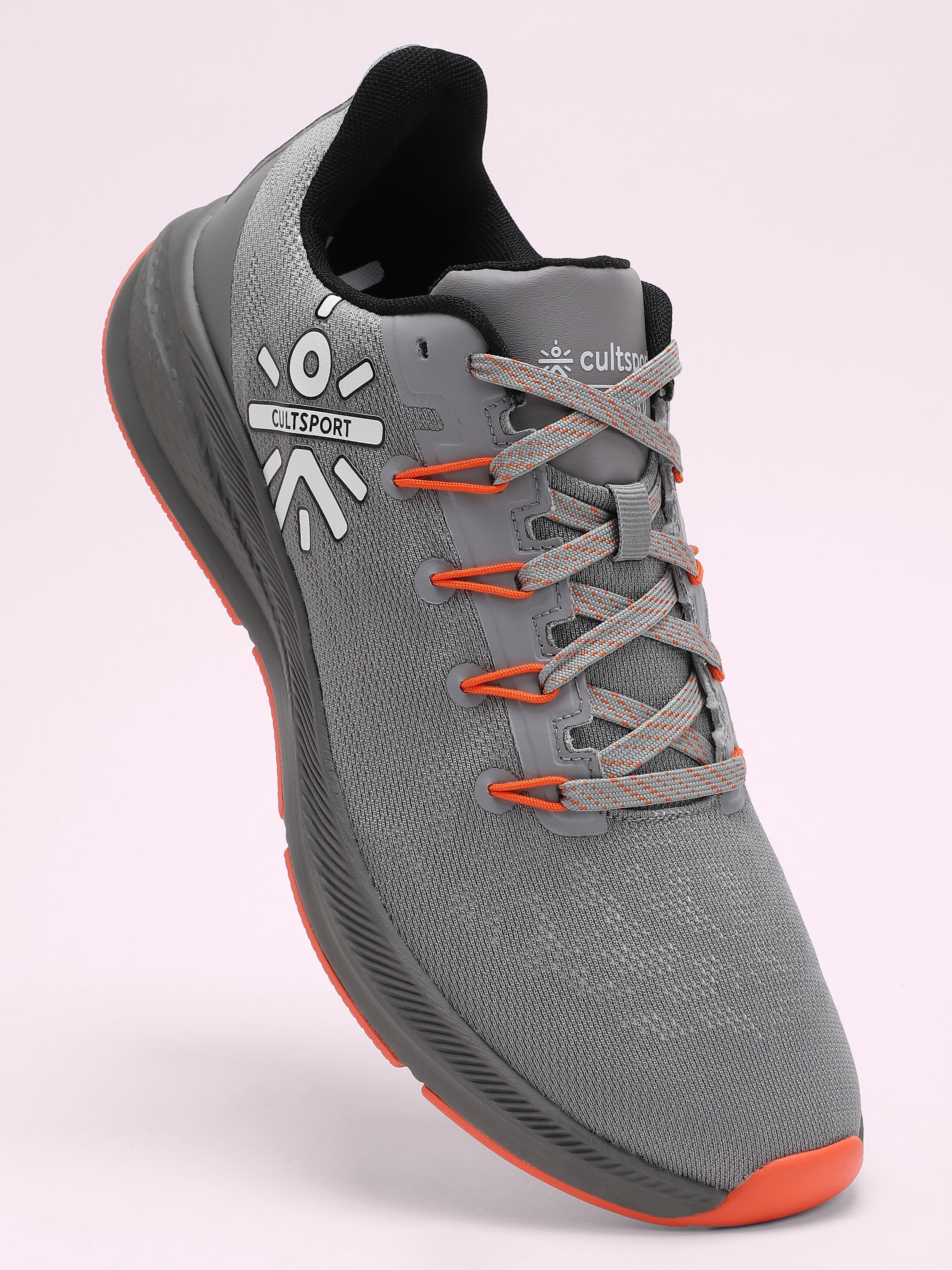 cult Firebird Men Running Shoes - Grey/Orange