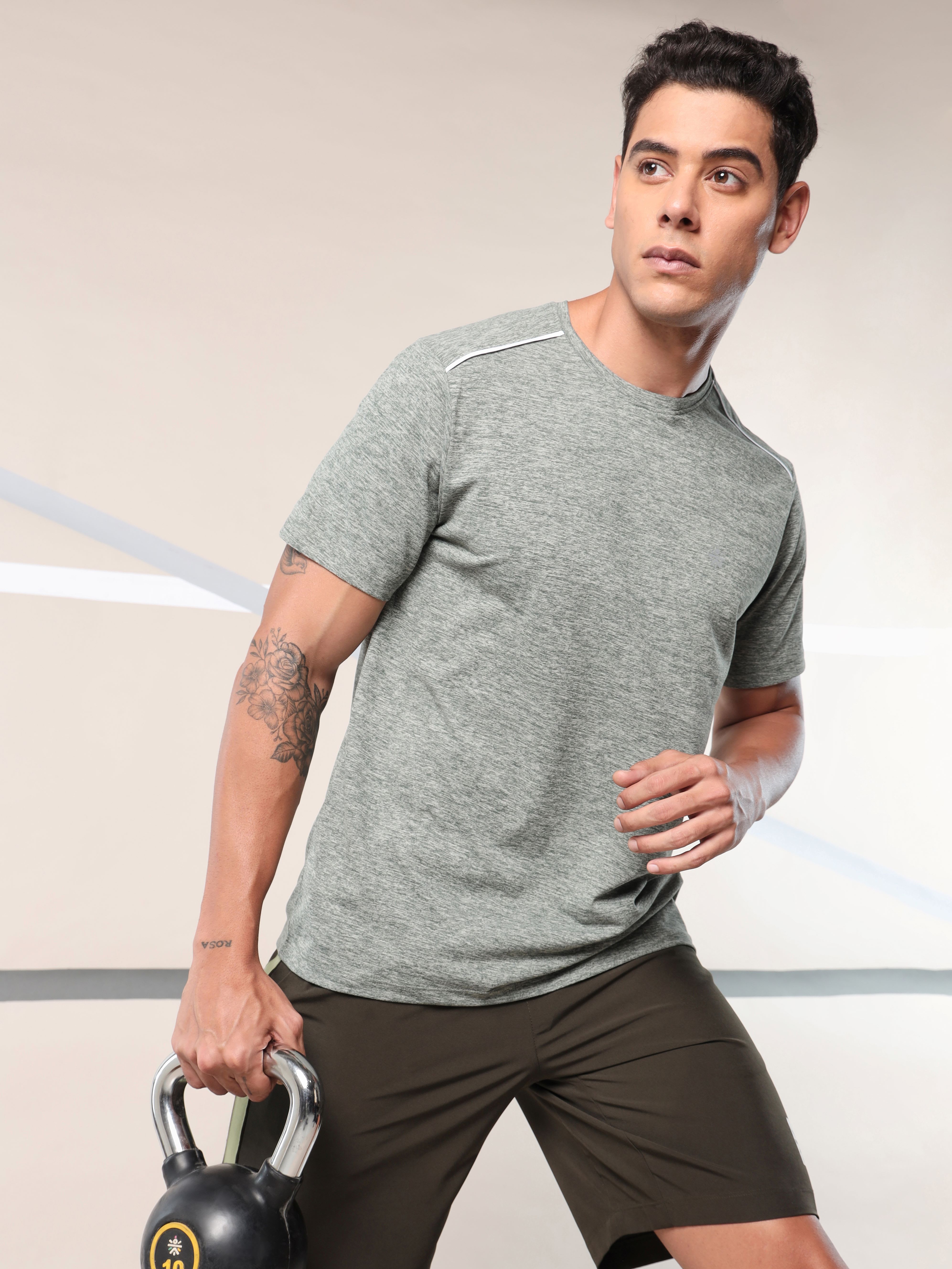 Move All Day Olive Comfortech T-shirt