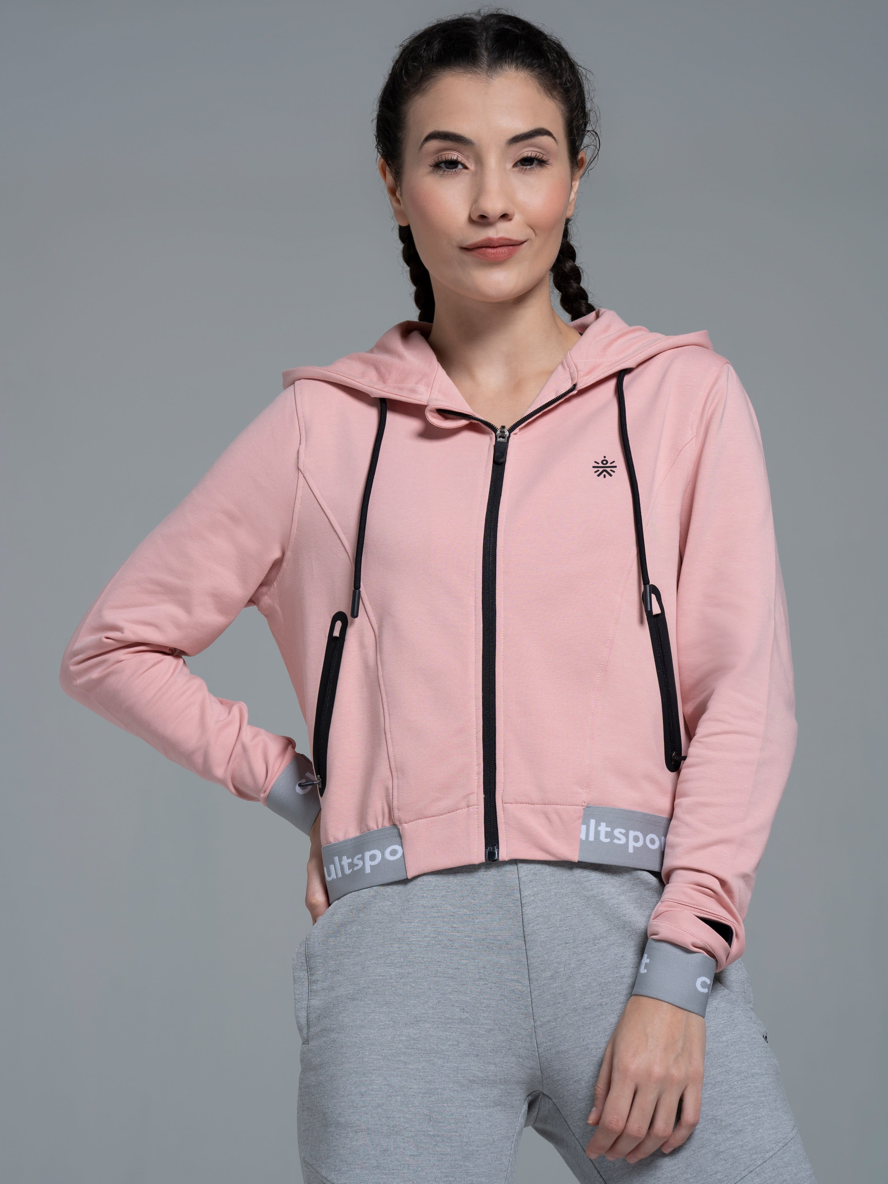 Flexoft Women's Cropped Hooded Sweatshirt