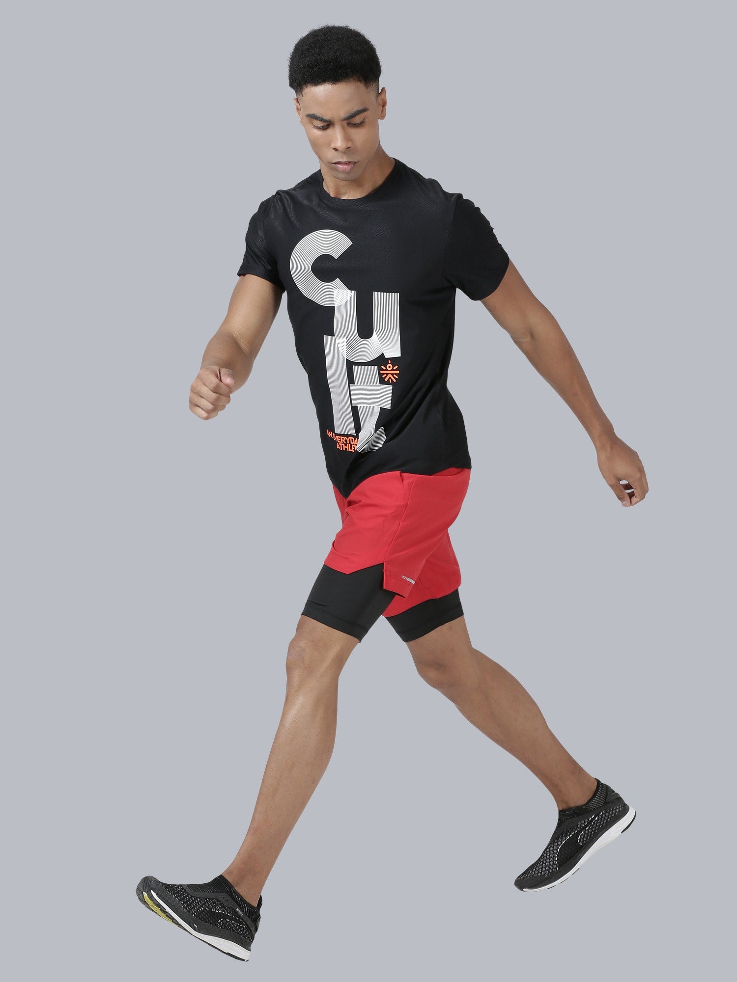 Signature Cult Black Running Tee