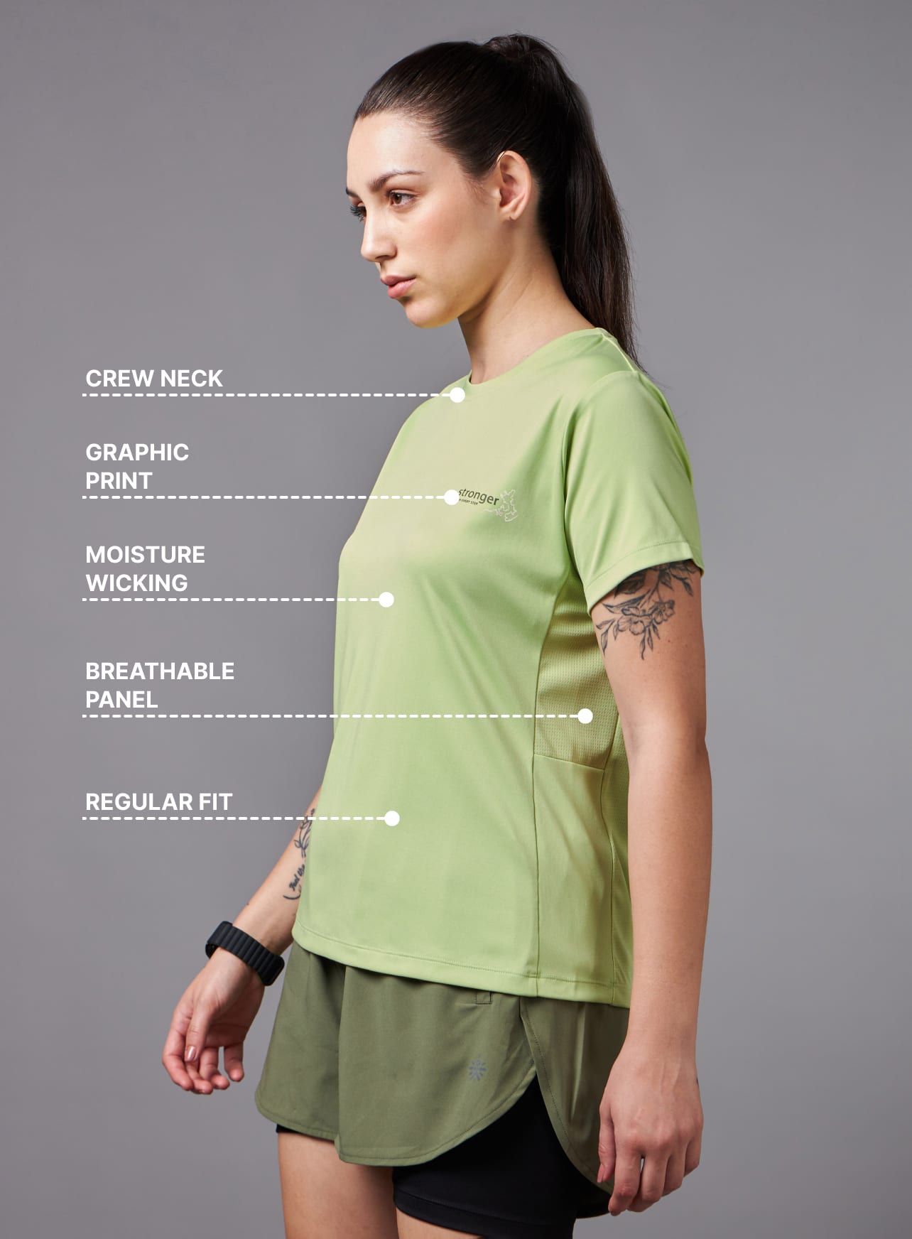 Stronger With Every Step Running T-shirt