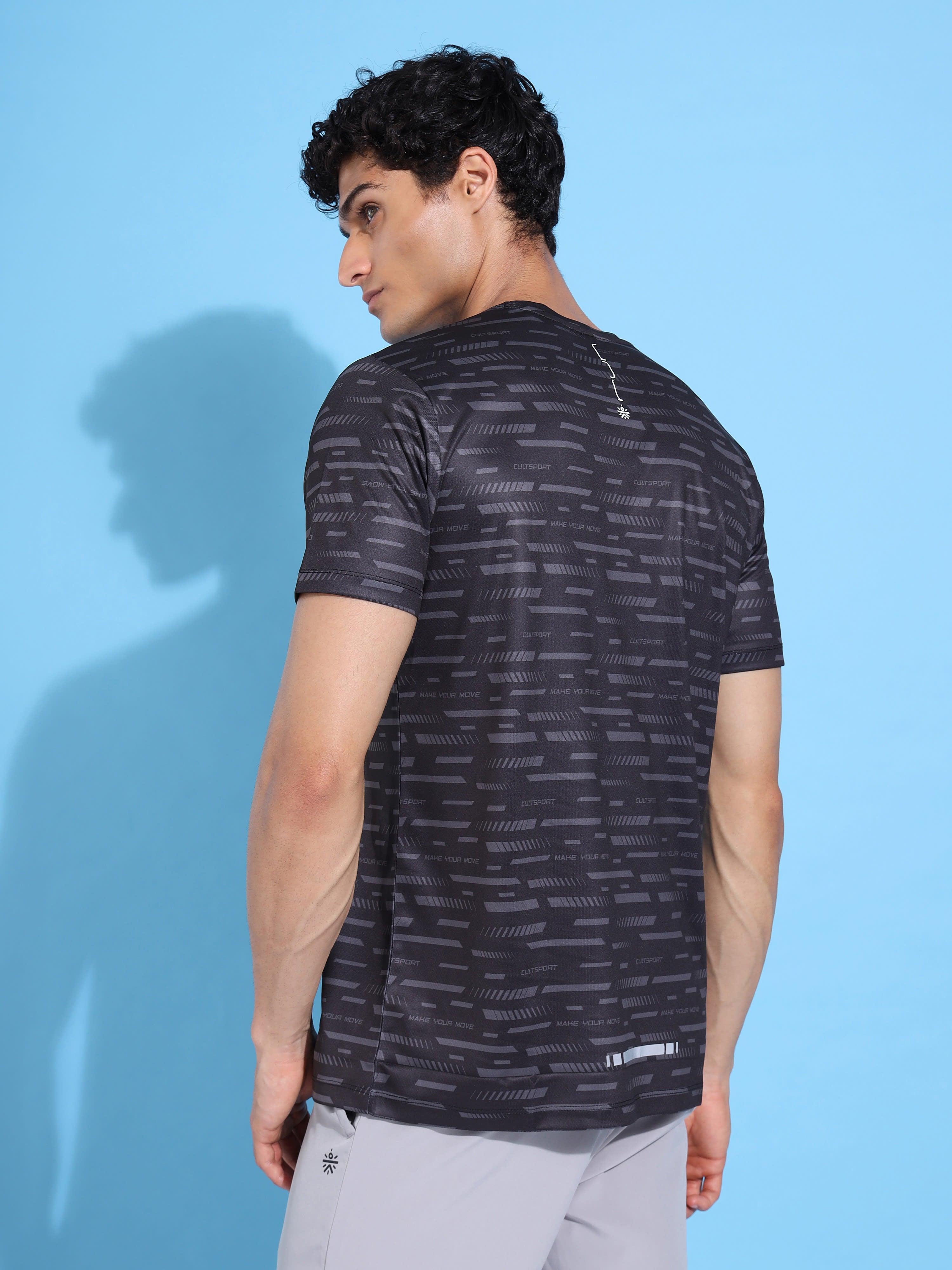 Typographic Print Running T-shirt