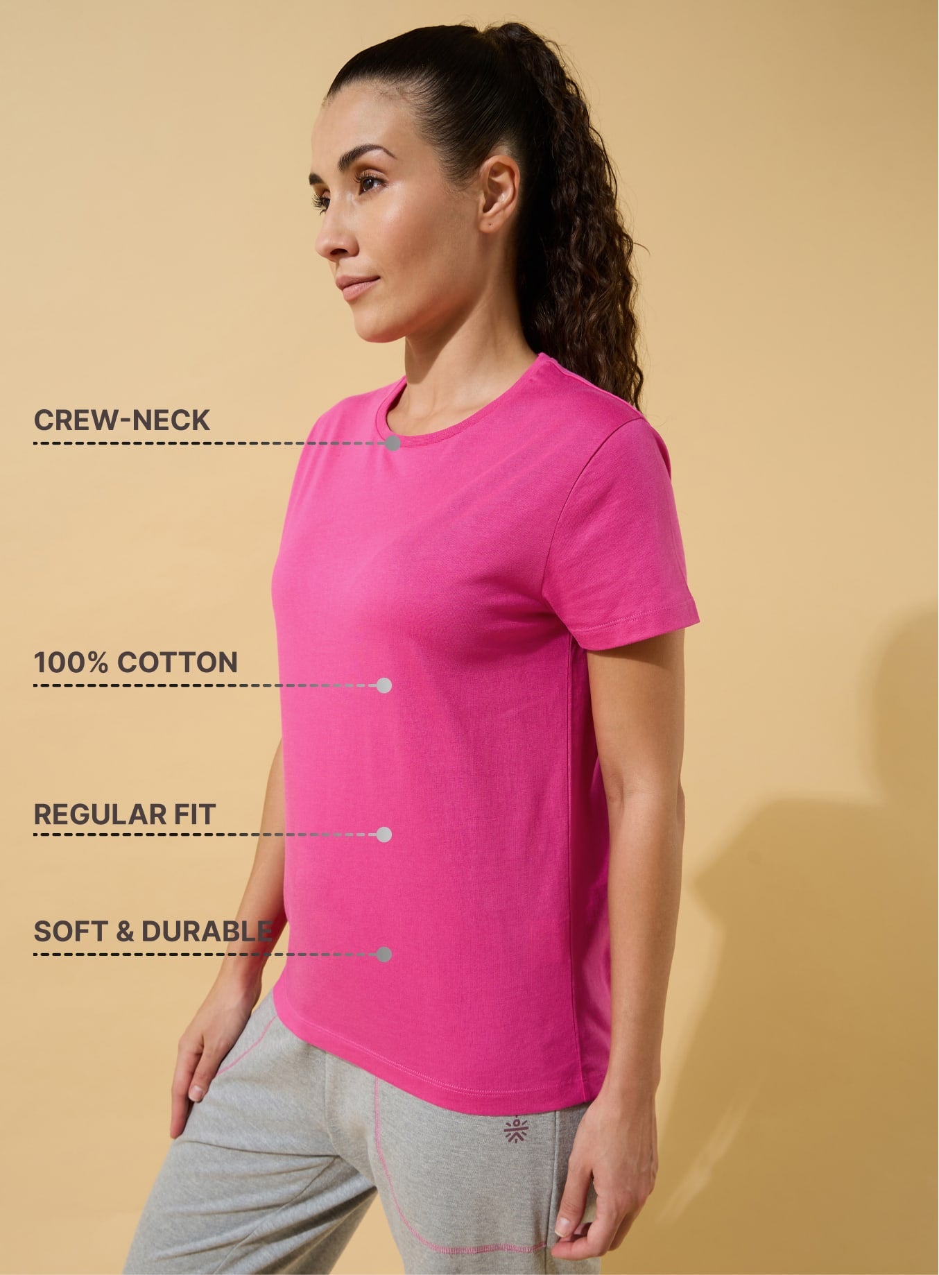 Cult Essential Cotton Pack of 2 T-shirts