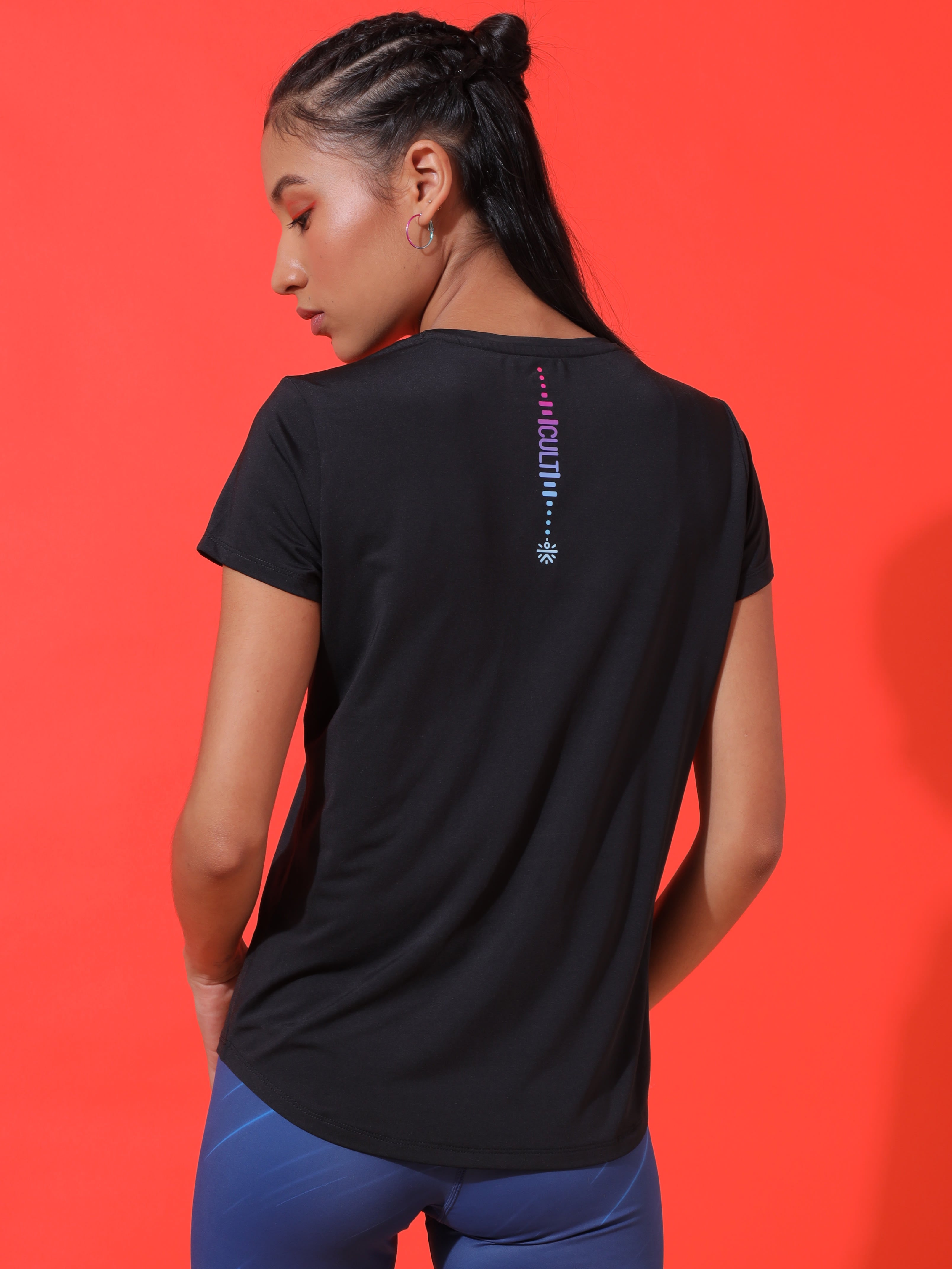 Ombre Graphic Workout T-shirt