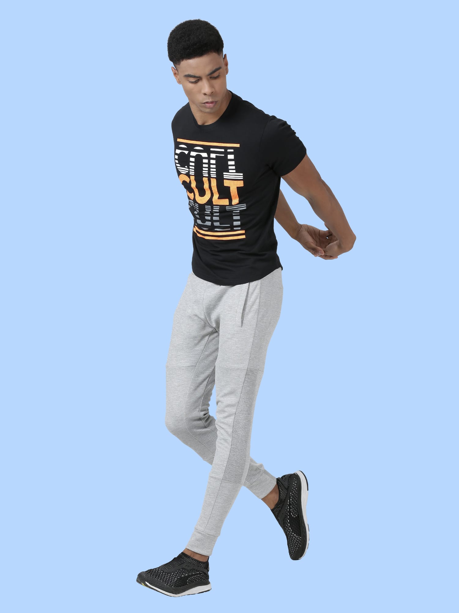 Signature Upside Down Black Gym Tee
