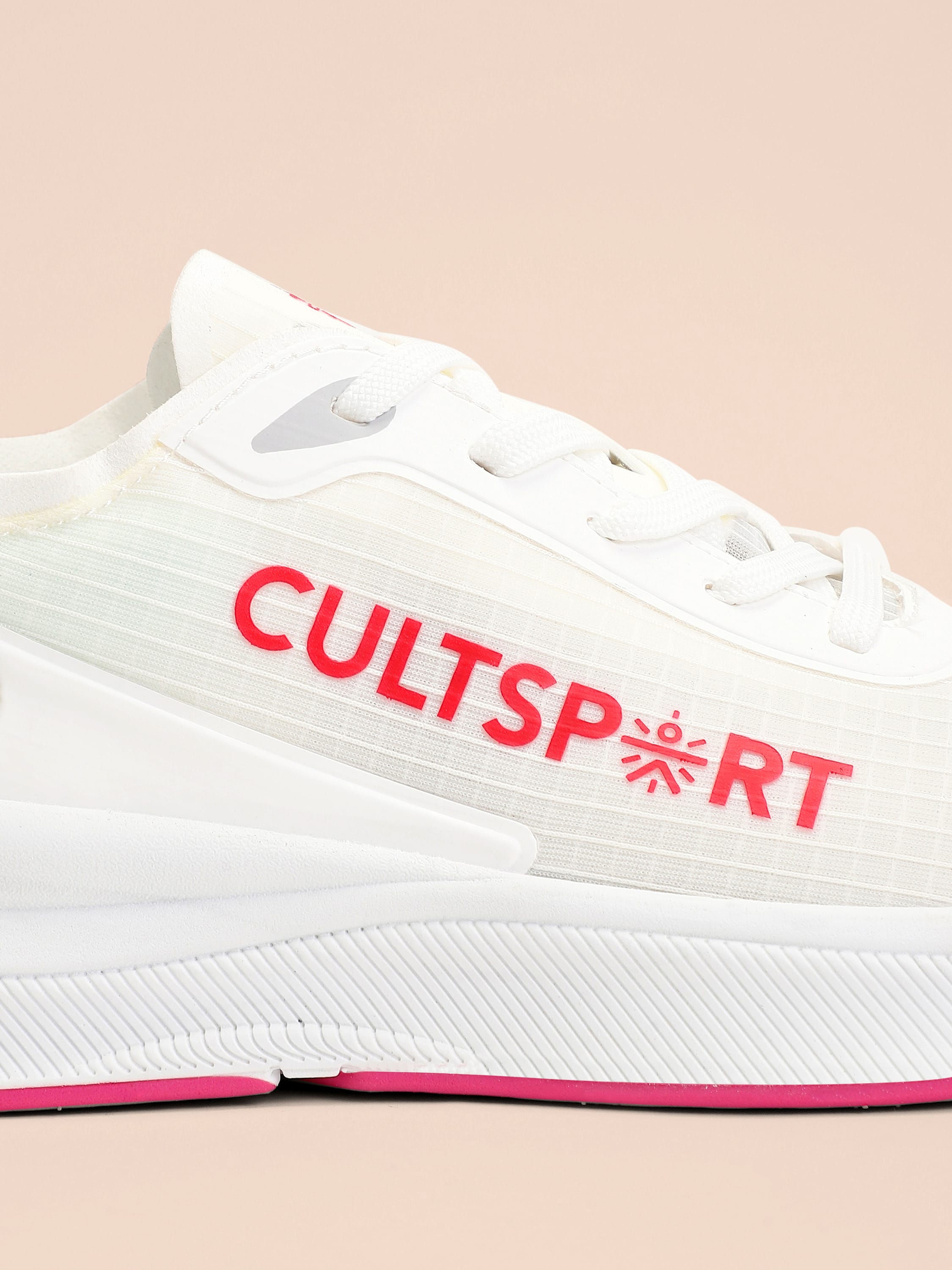 cult Comfort Women Running Shoes - White/Red