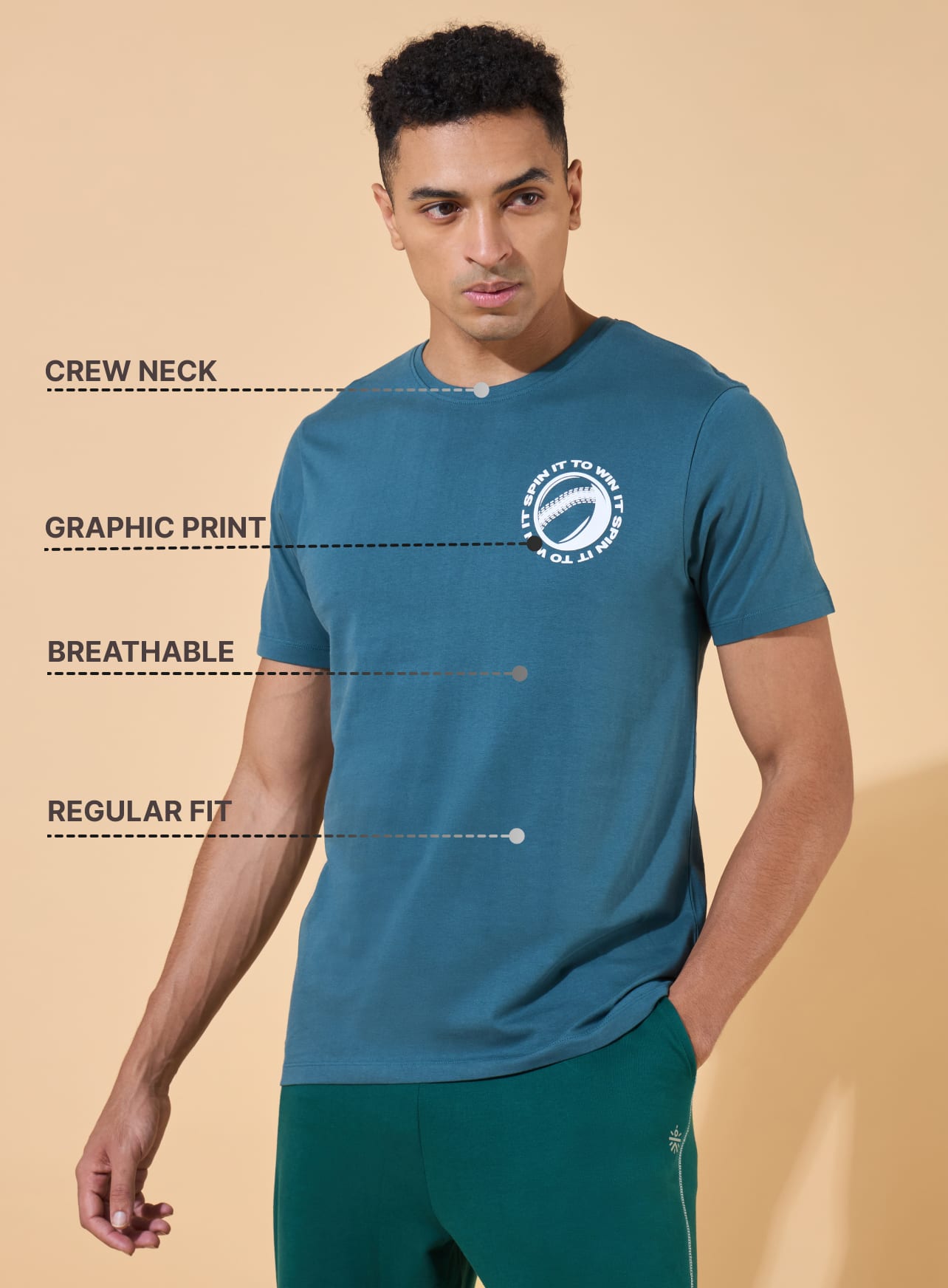 Spinner Graphic Print T-shirt