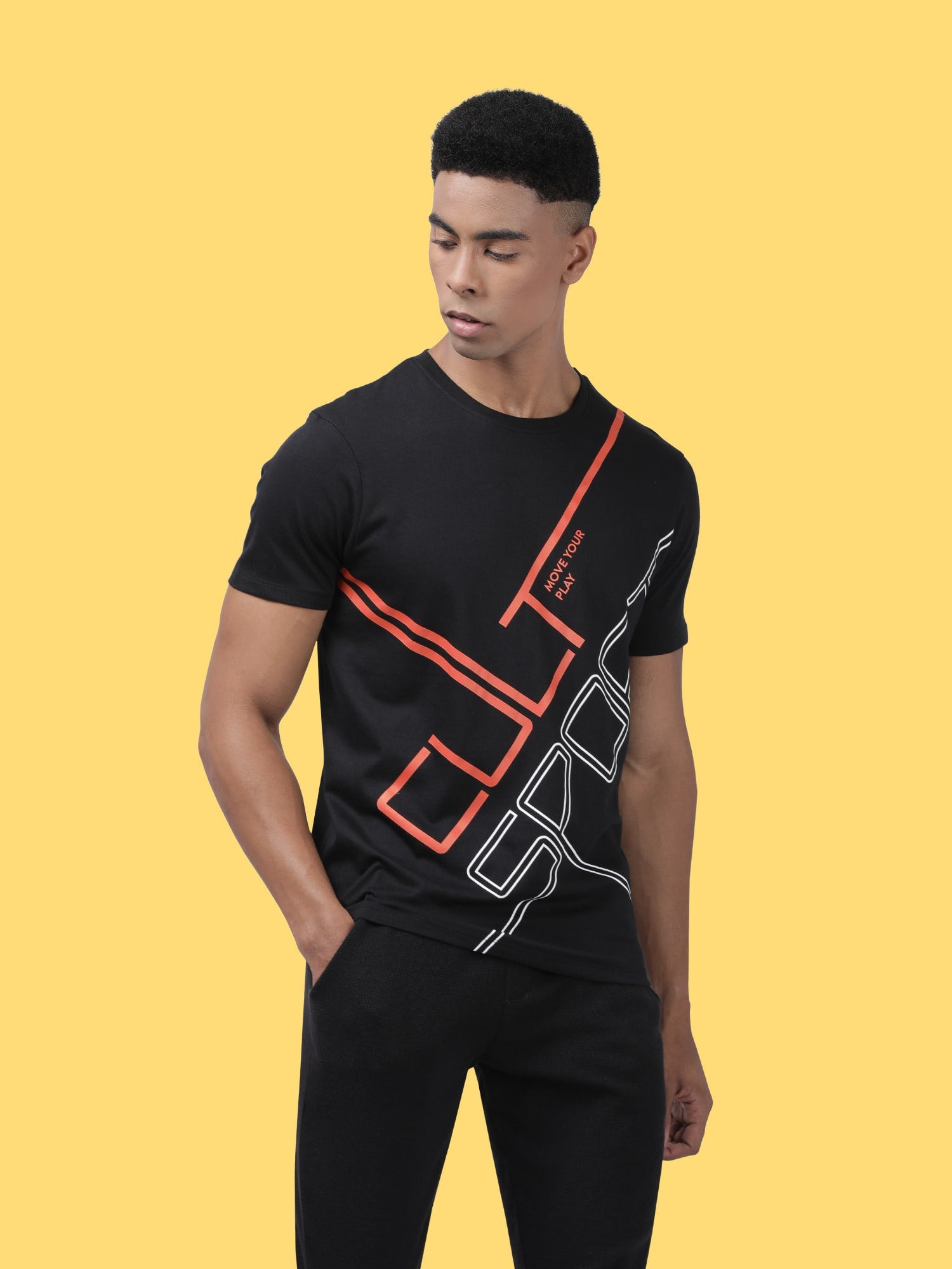 Everydays Network Black Cotton Tee