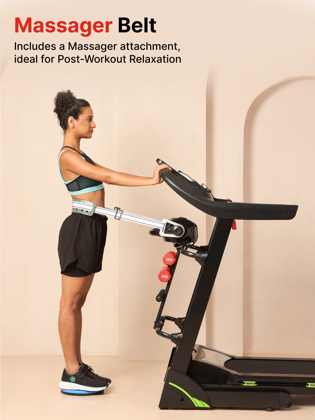 Cultrun M4.5 Multimode 4.5HP Peak Treadmill | 15-level Auto-Incline | Max Weight-120kg | Max Speed-16kmph (with 6 Months Extended Warranty)