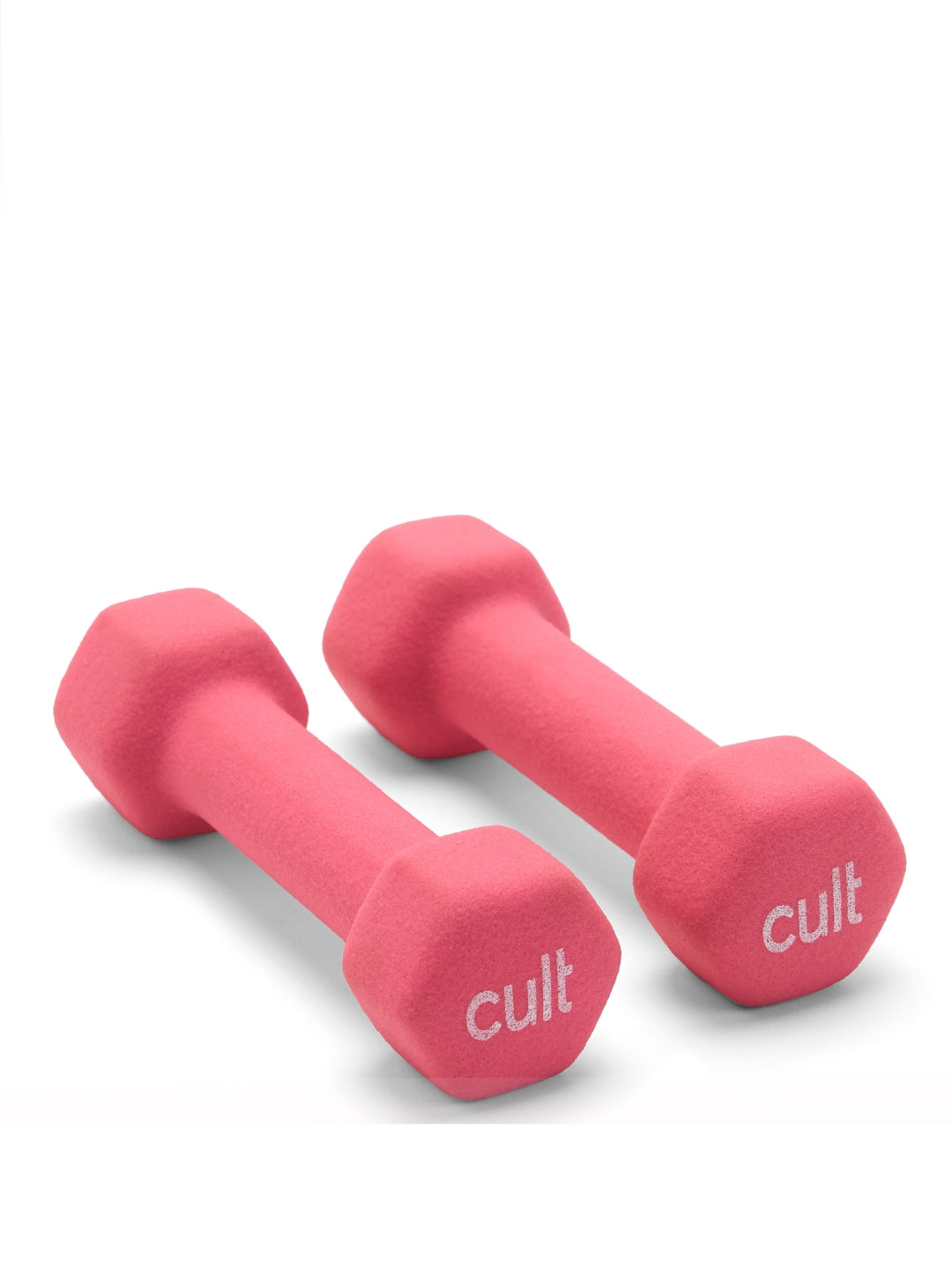 Cult 1KGx2 Neoprene Dumbbells For Home & Gym Exercises (Pink)