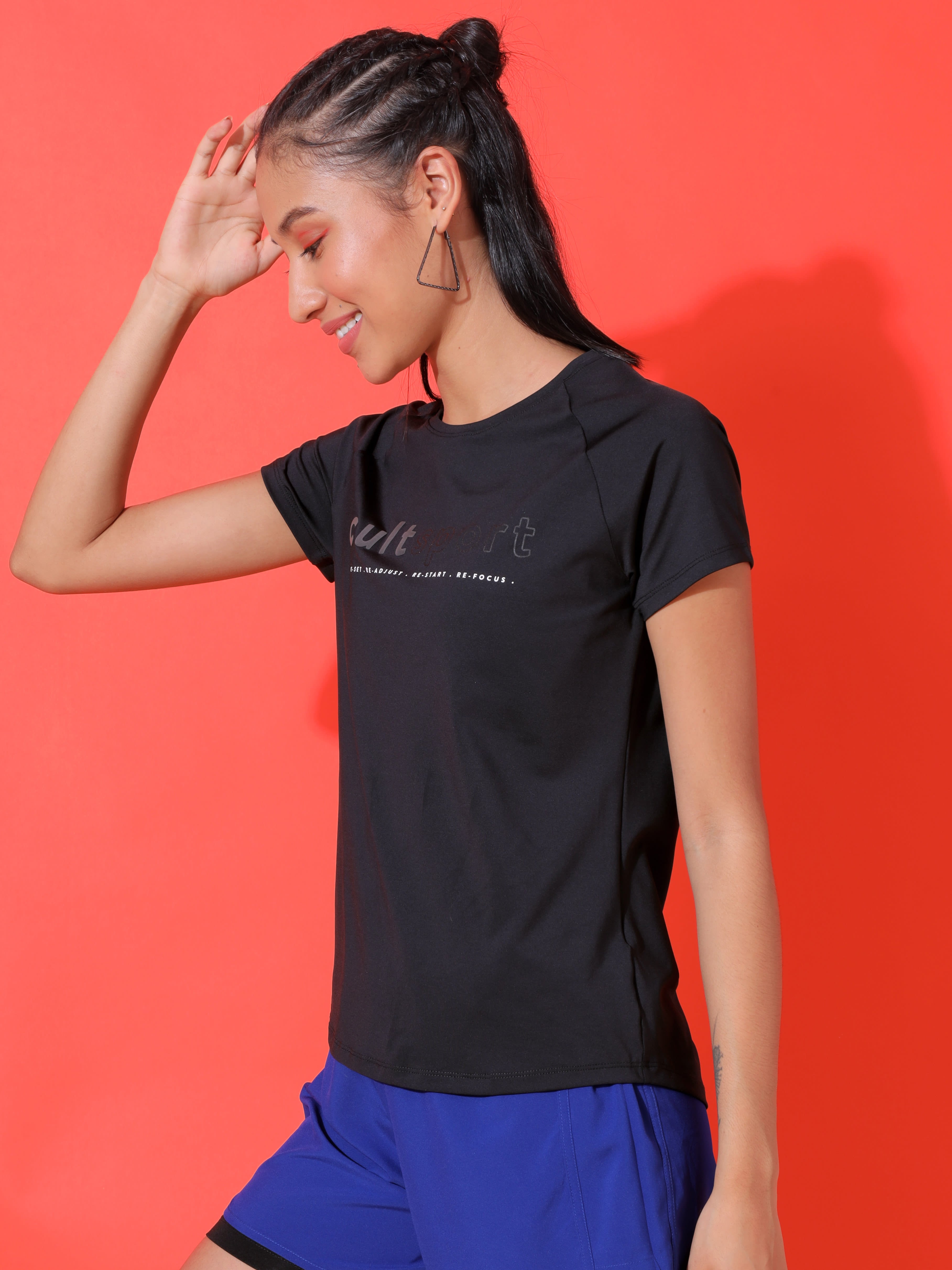 Graphic Print Workout T-shirt