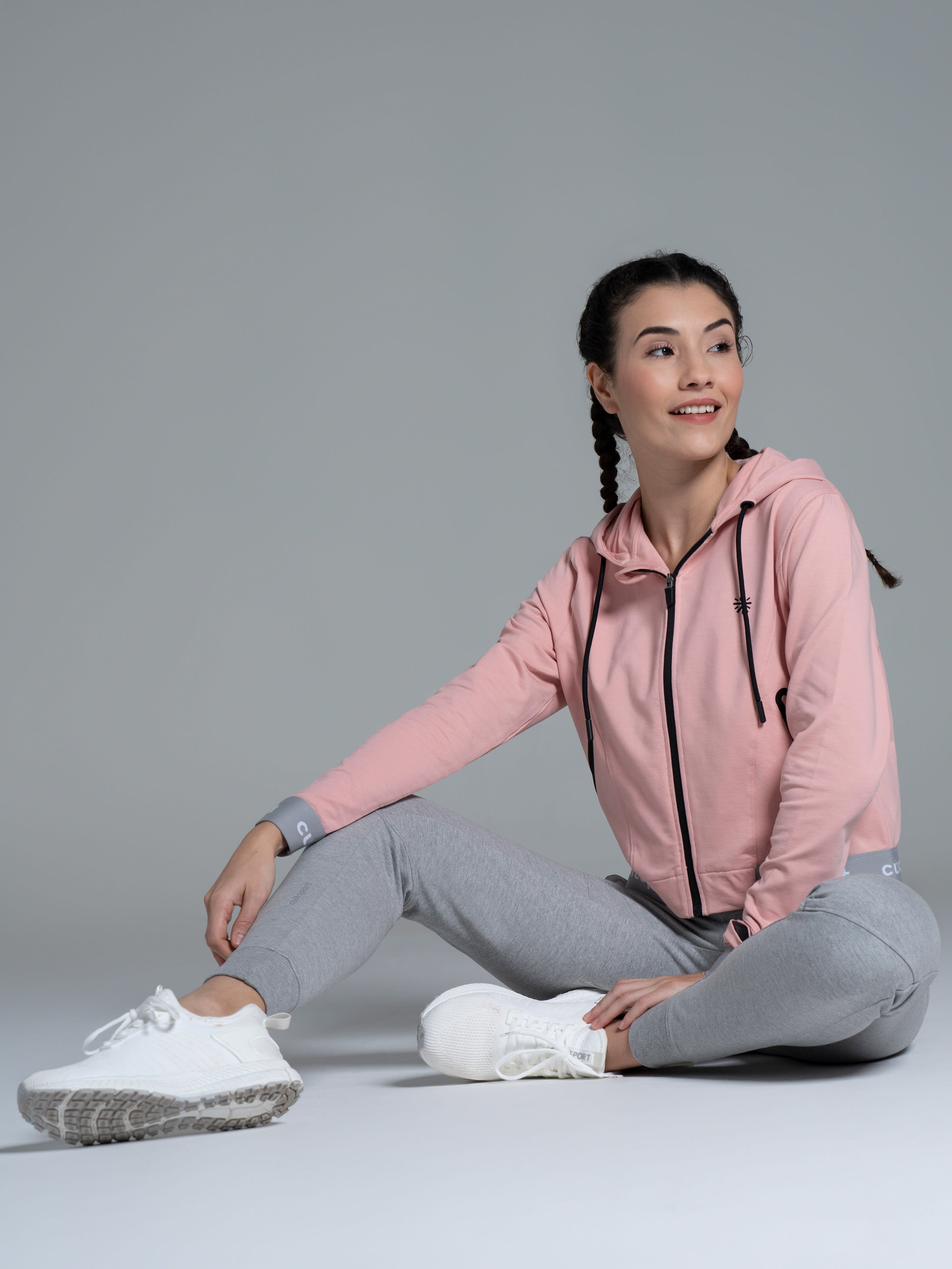 Flexoft Women's Cropped Hooded Sweatshirt