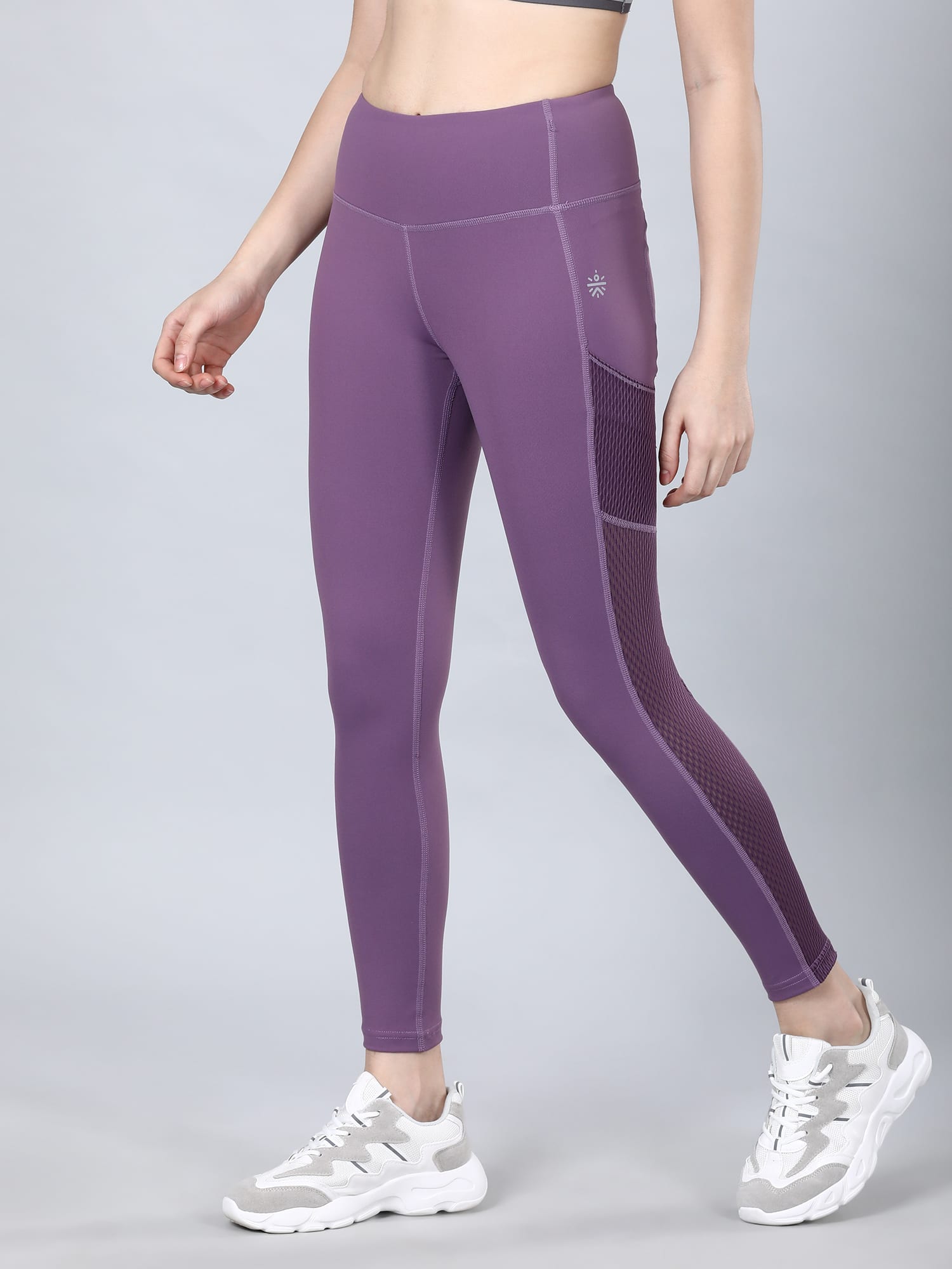 Absolute Fit High Spirit Purple Mesh Leggings