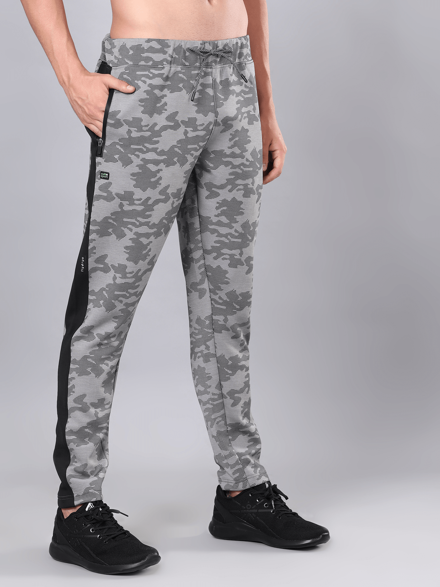 Signature Camo Grey Track Pants