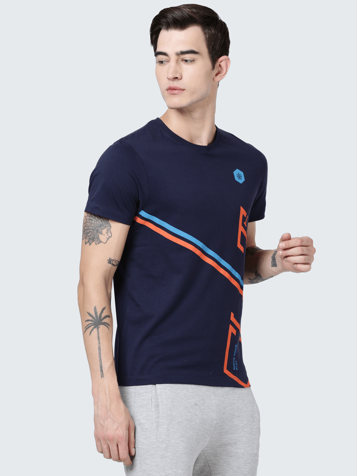 Everydays Course Navy Cotton Tee